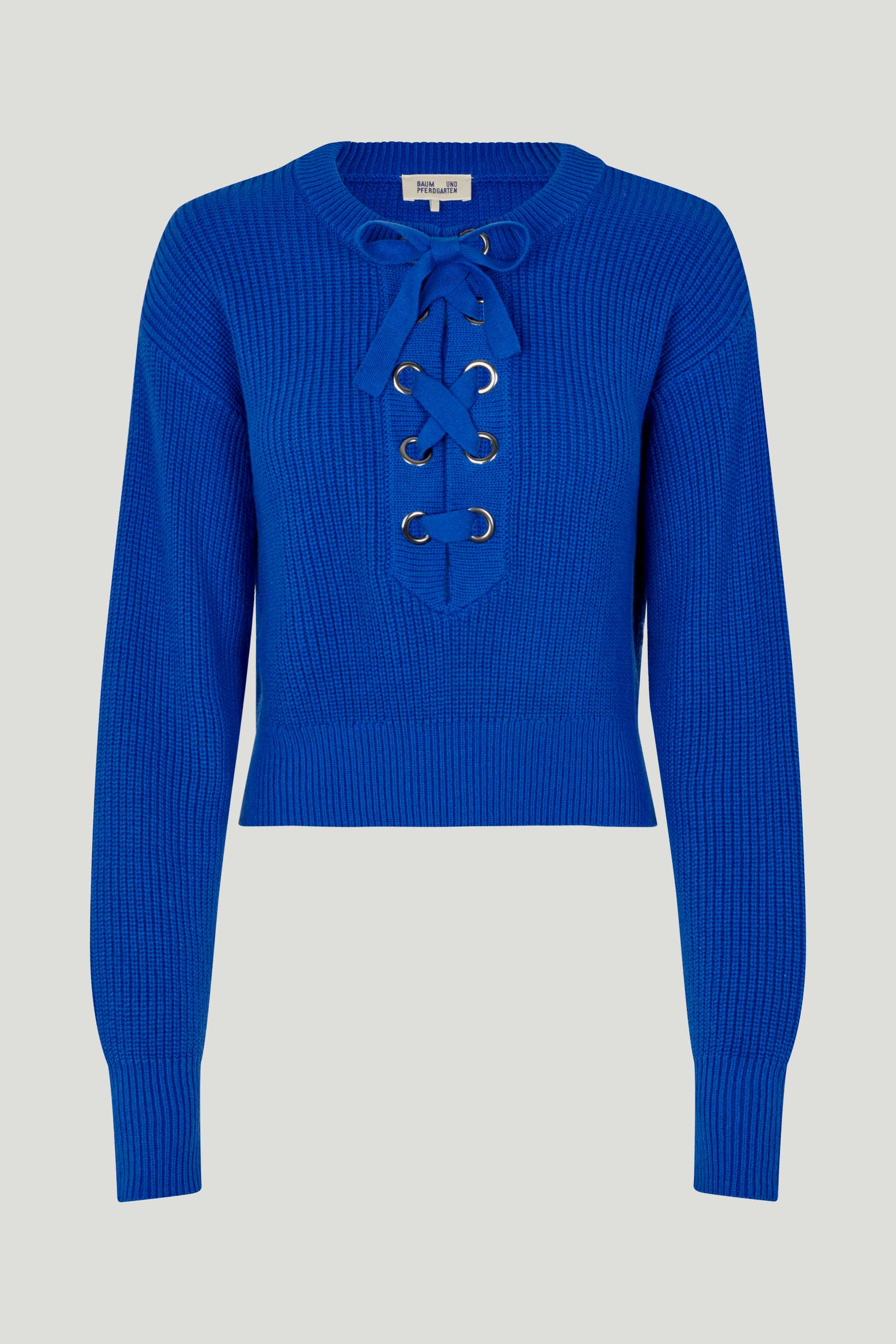 【poppy】LOW GAUGE BORDER KNIT (BLUE) Ravelry: Pioneer pattern by kBomb