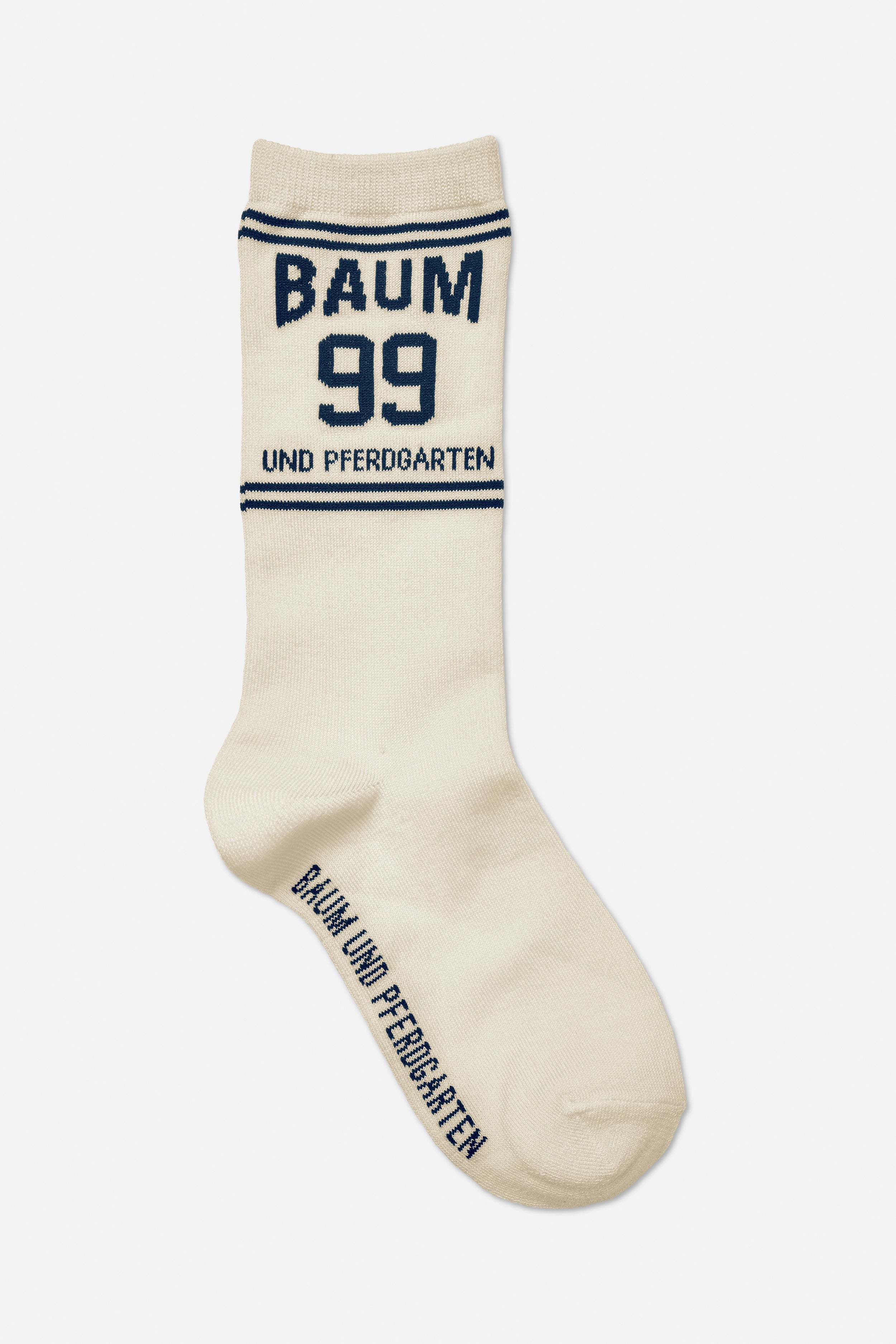 LING SOCKS | Egret Navy Baum