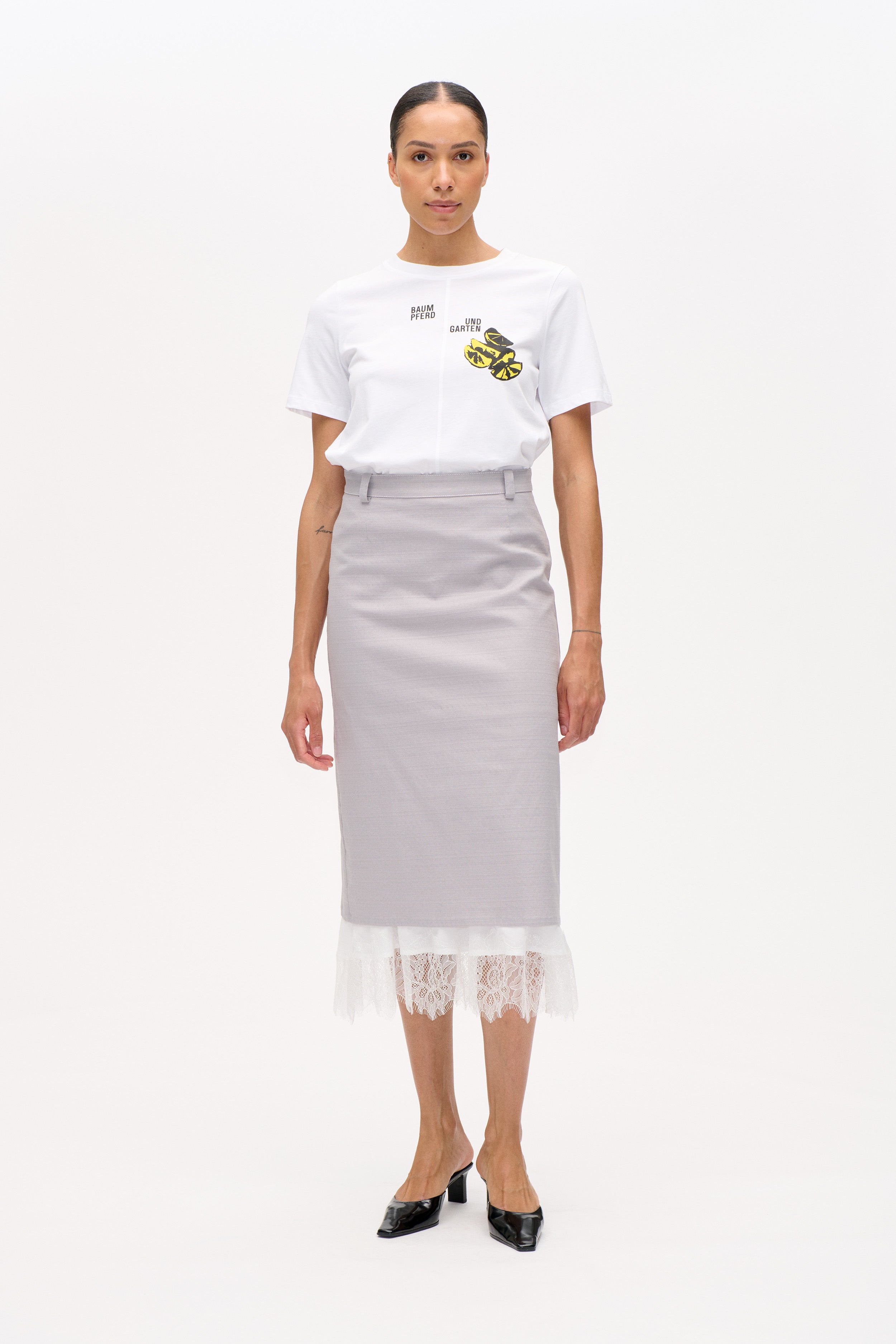 SHAFIC SKIRT | Alloy Grey