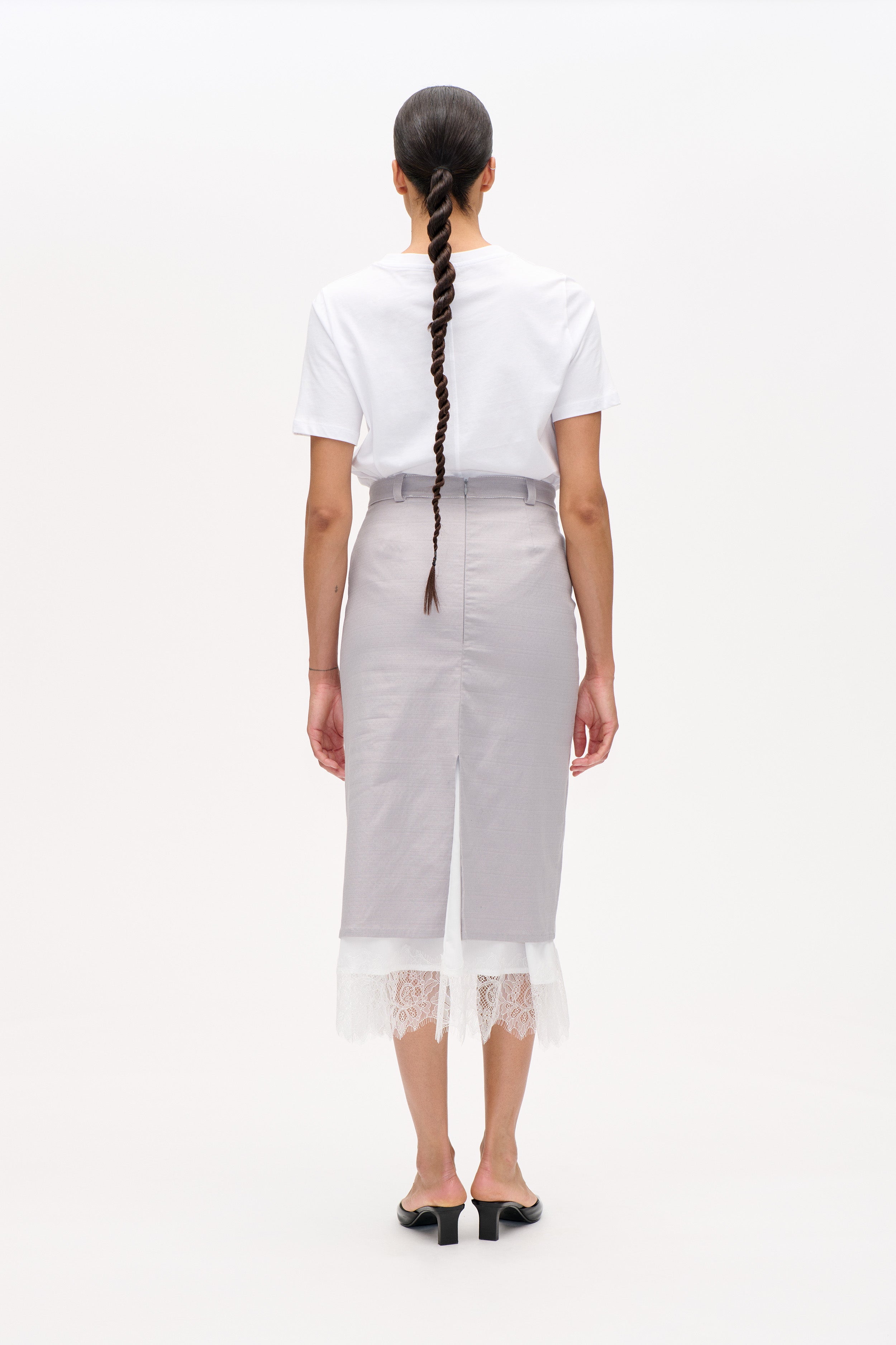 SHAFIC SKIRT | Alloy Grey