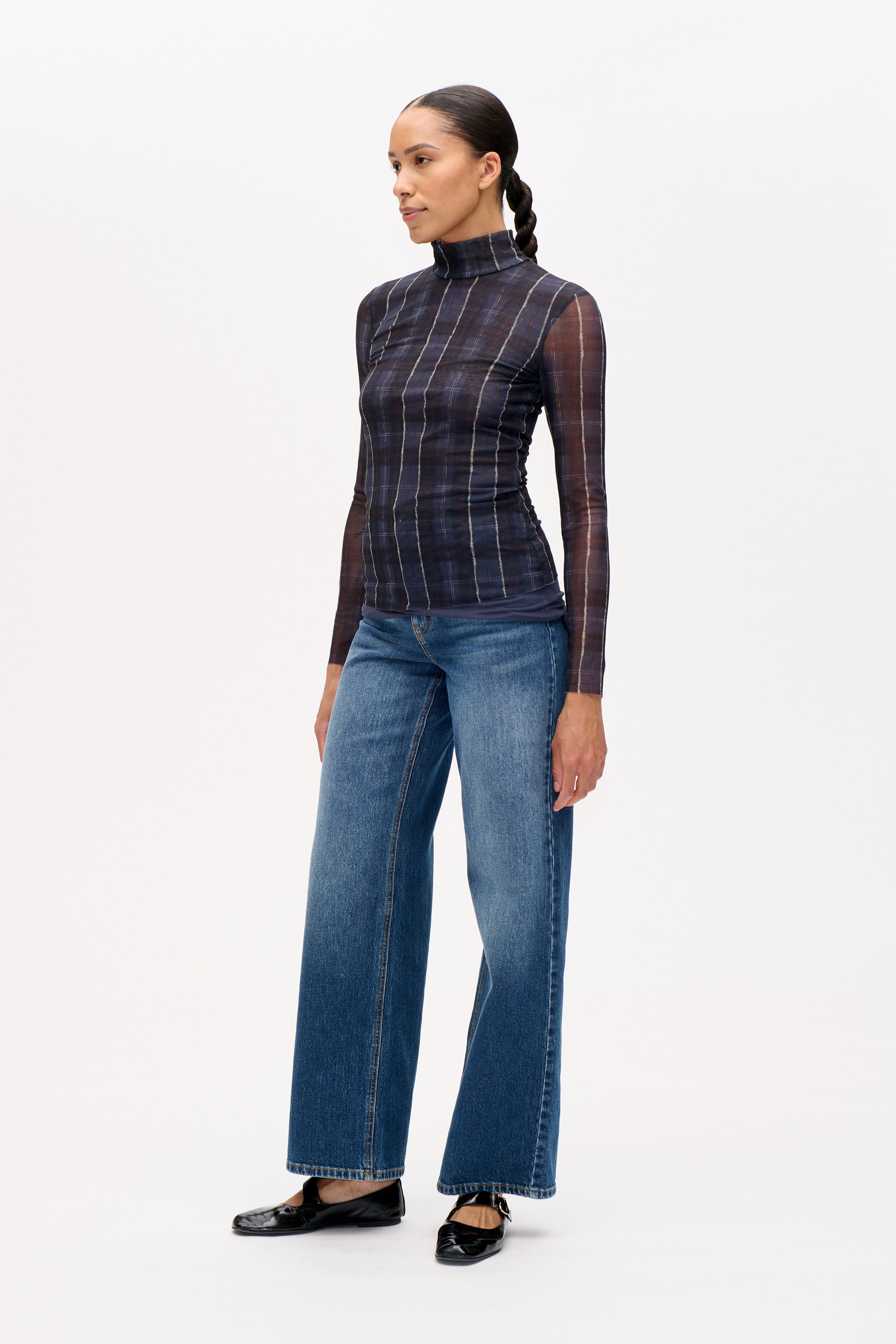 JODI TOP | Navy Check