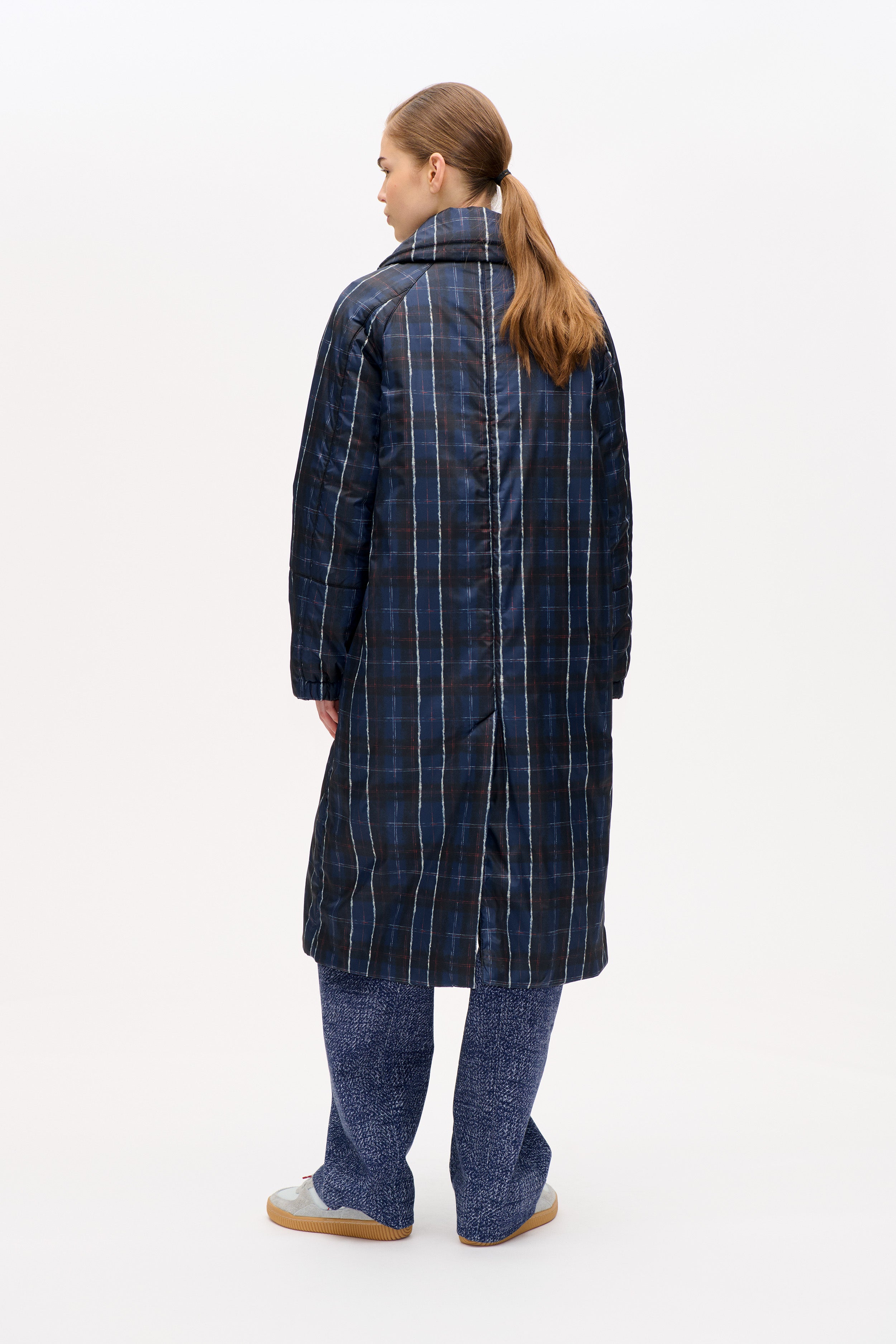 DEANA COAT | Navy Check