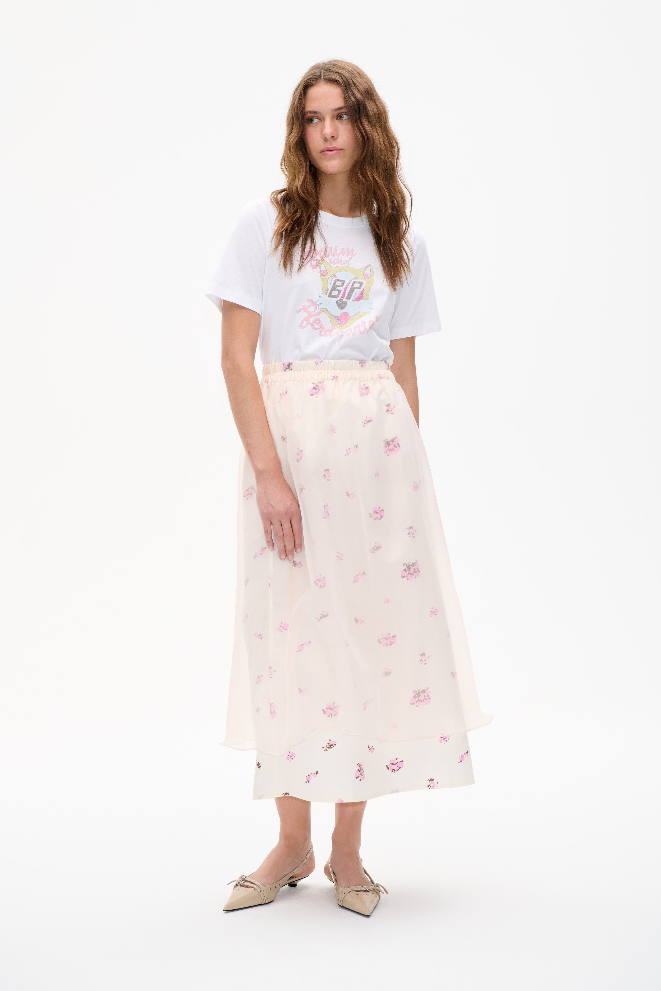 Shop SEVARI SKIRT in Fuchsia Pink Flower | Fast Delivery