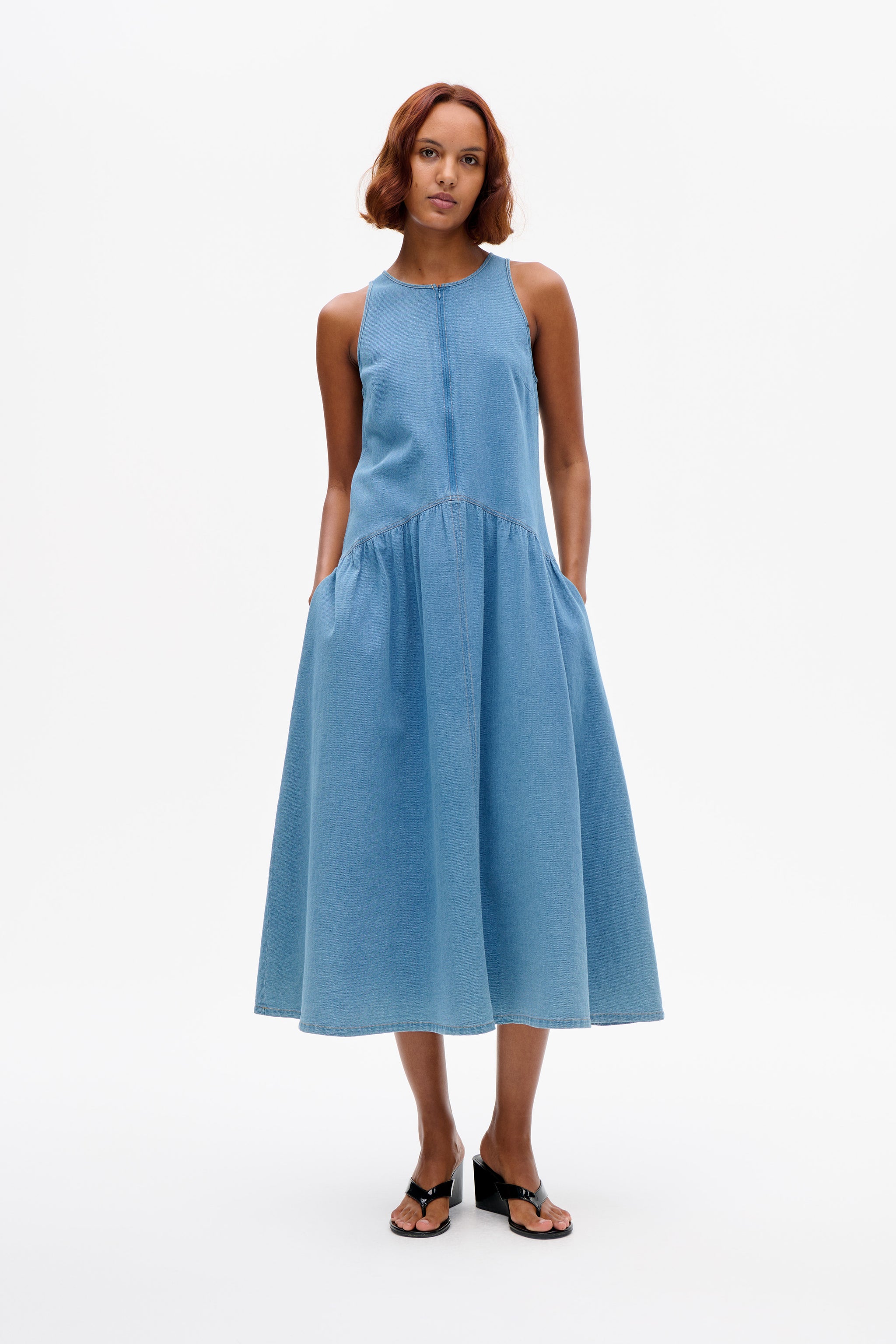 Shop ALMINA DRESS in True Navy