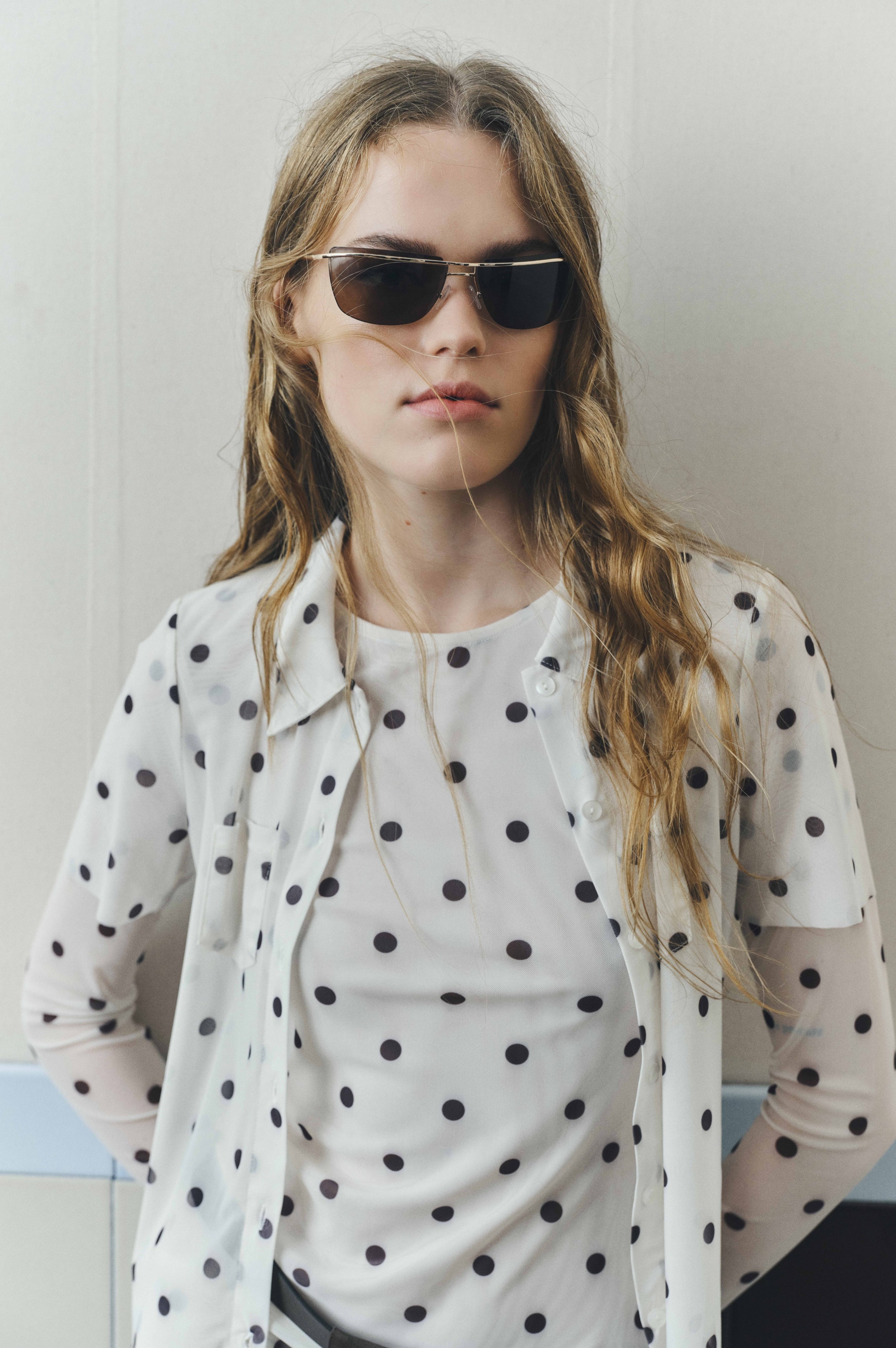 JODIE | Egret Creme Dot