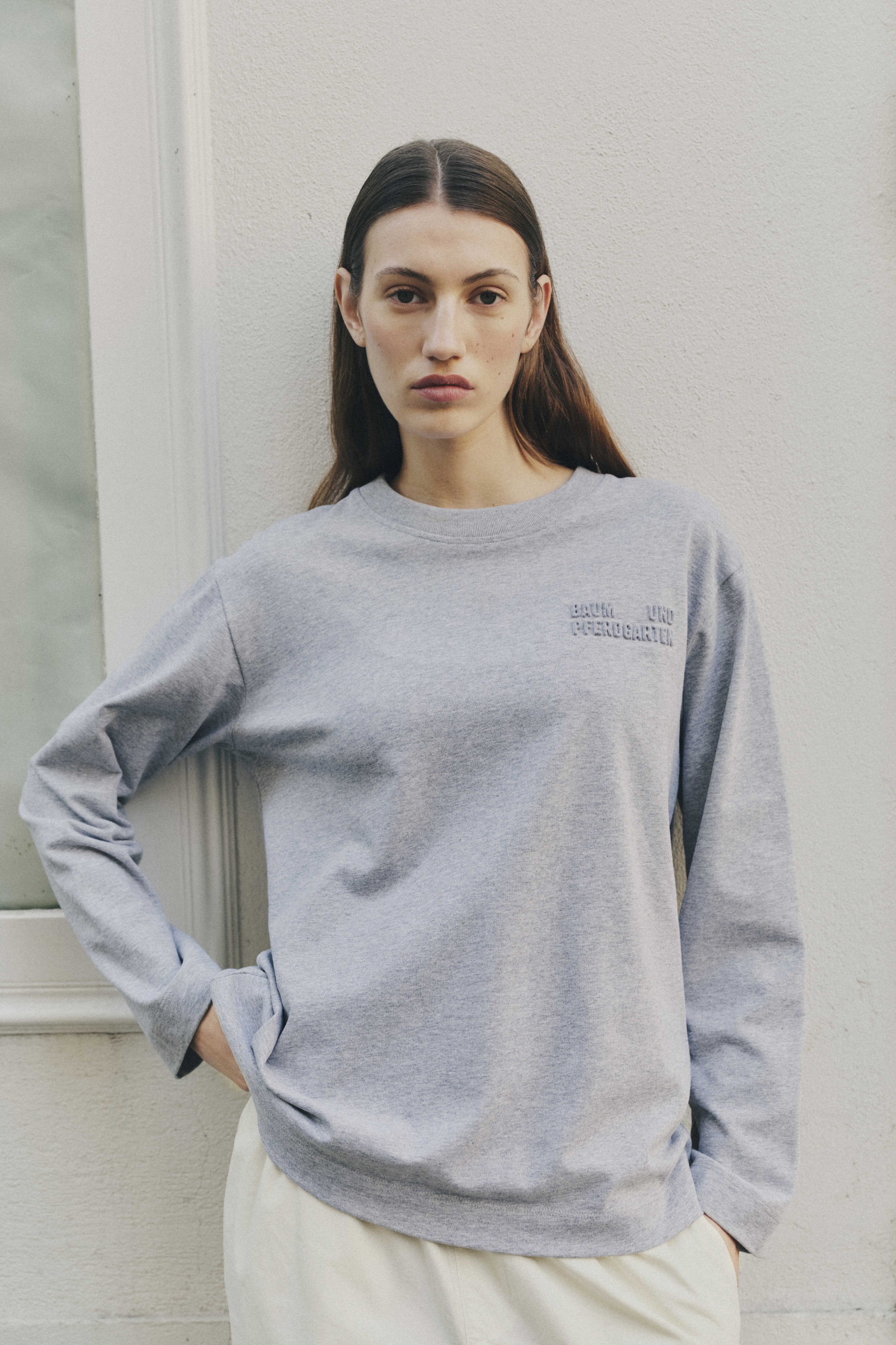 JEEVONA T-SHIRT | Grey Melange
