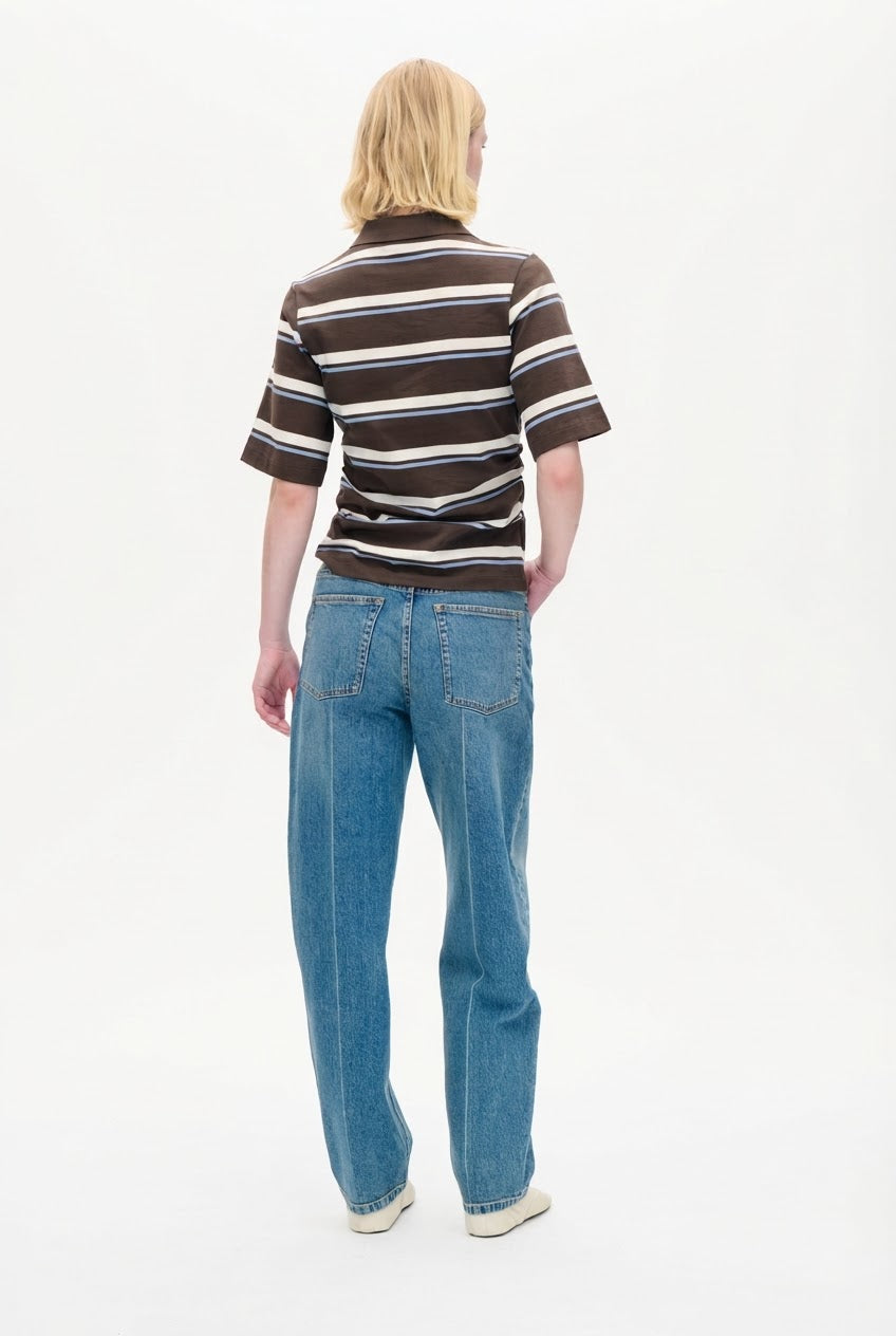 JUDITE | BROWN POLO STRIPE