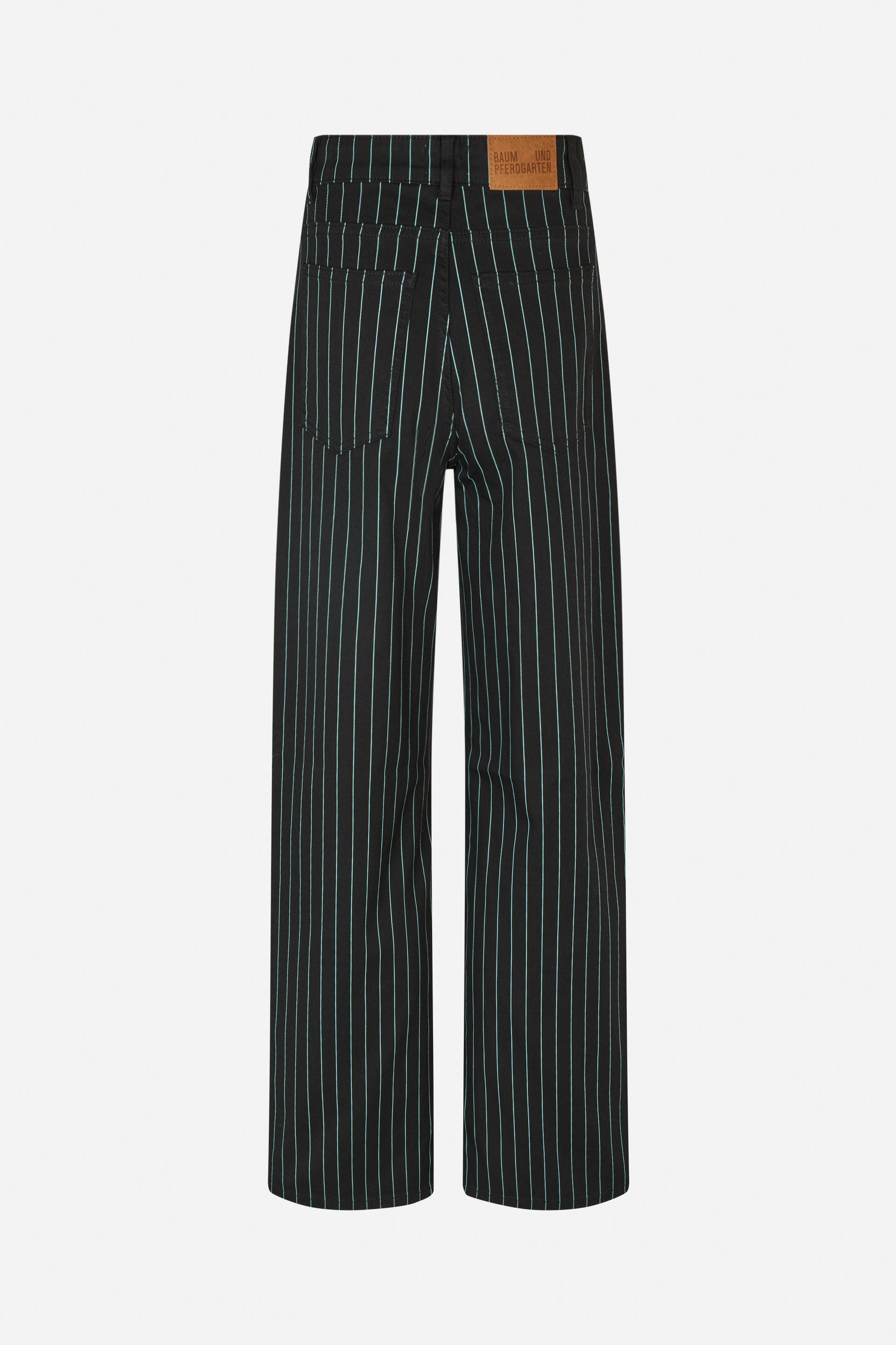 NINI JEANS Black Pinstripe Denim