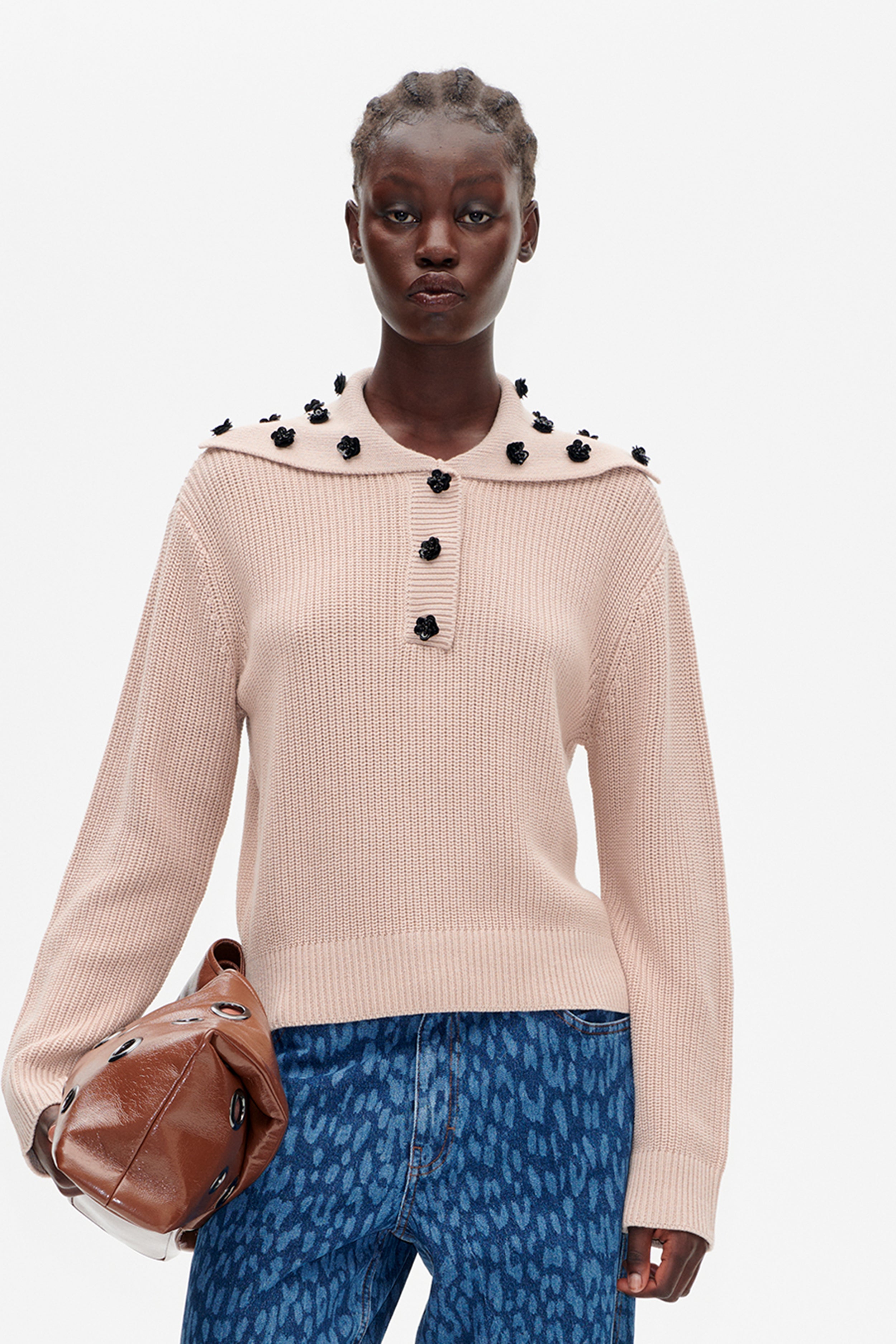 Shop Clare cardigan in Savannah Tan | Worldwide Shipping