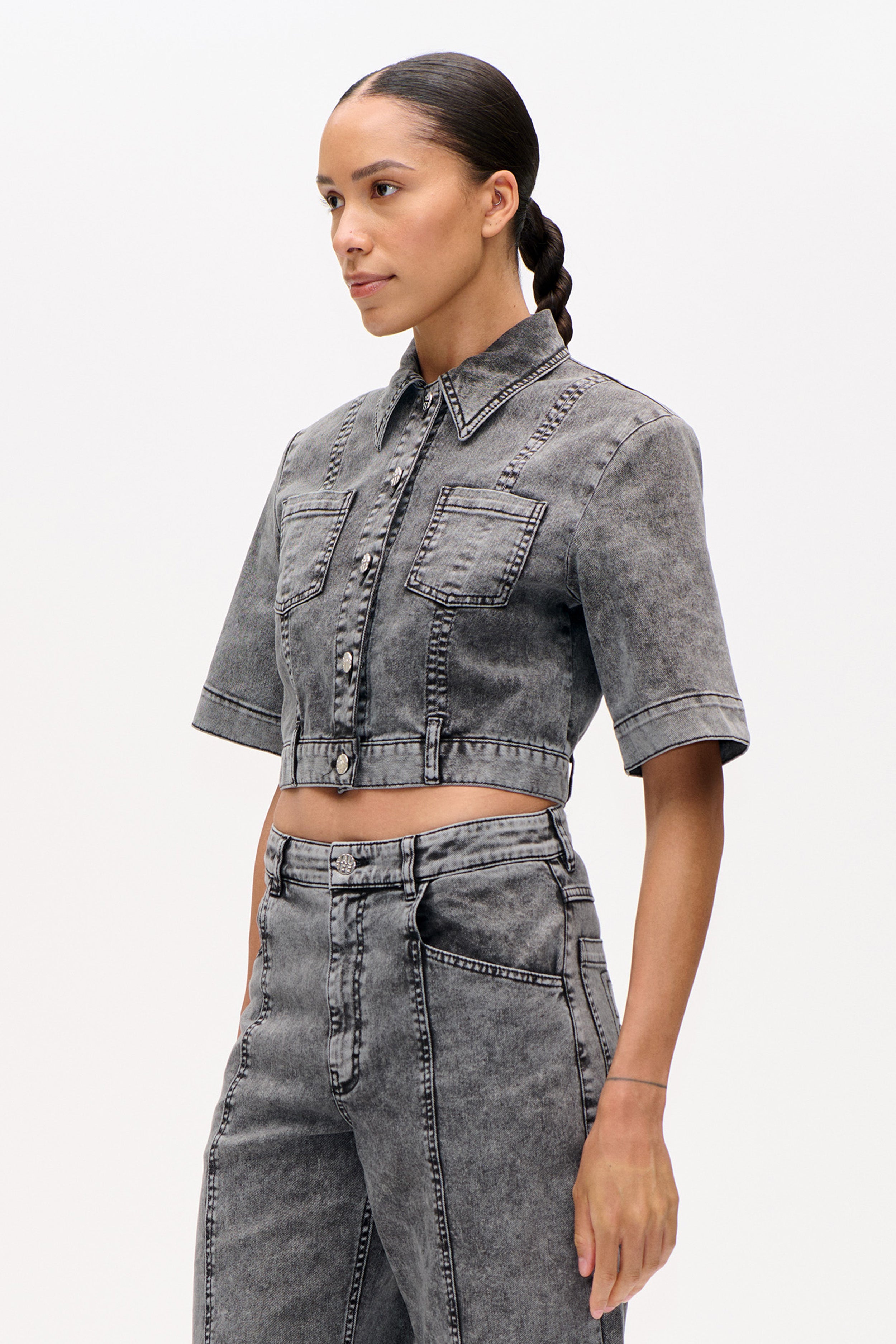 MAJSA SHIRT | Washed Black