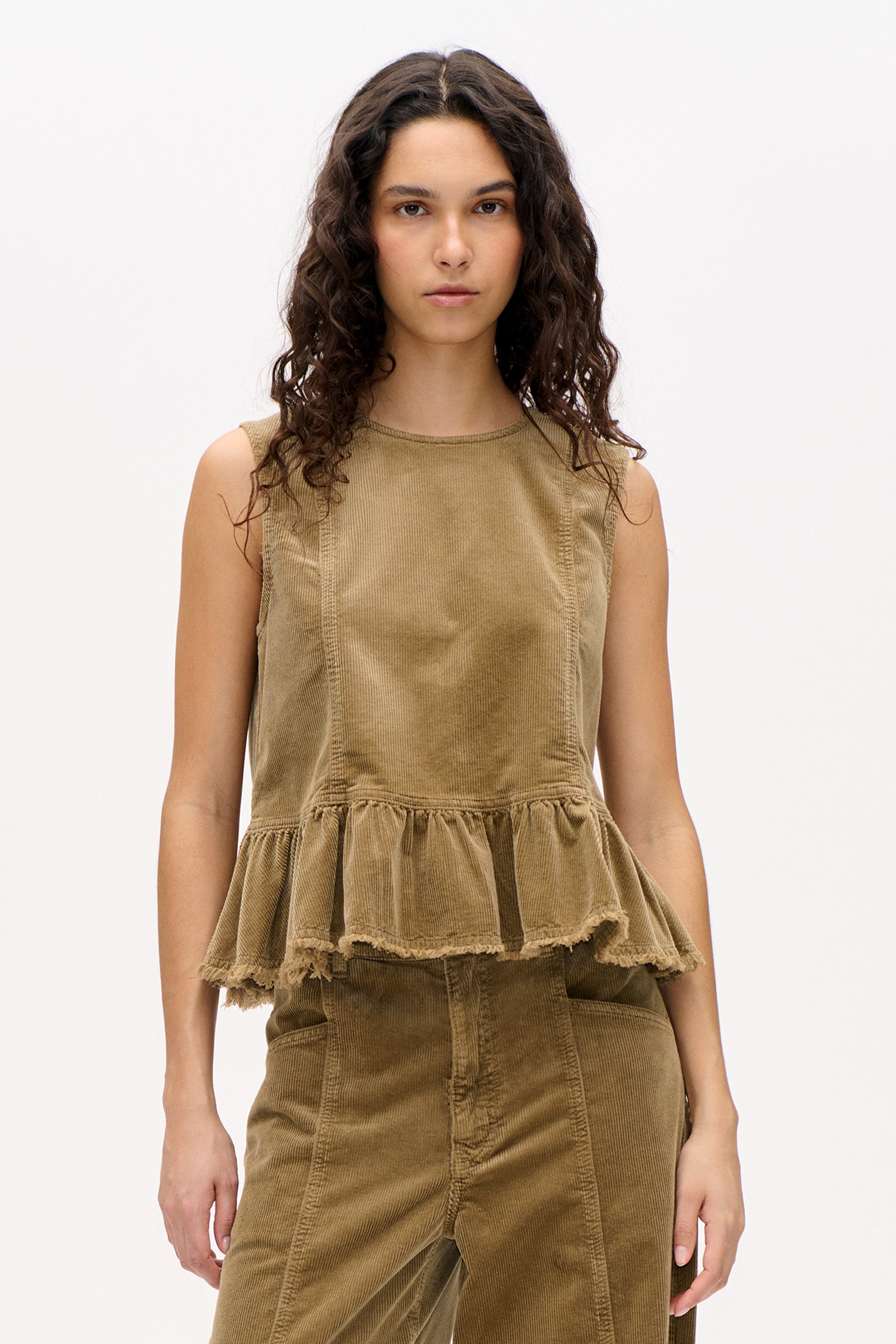 Shop Madinel Top in Savannah Tan | Worldwide Shipping