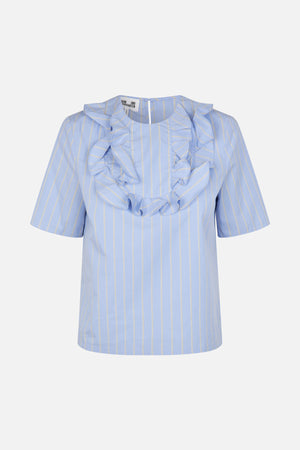 MEINTJE BLOUSE | Sky Blue Sunny Stripe