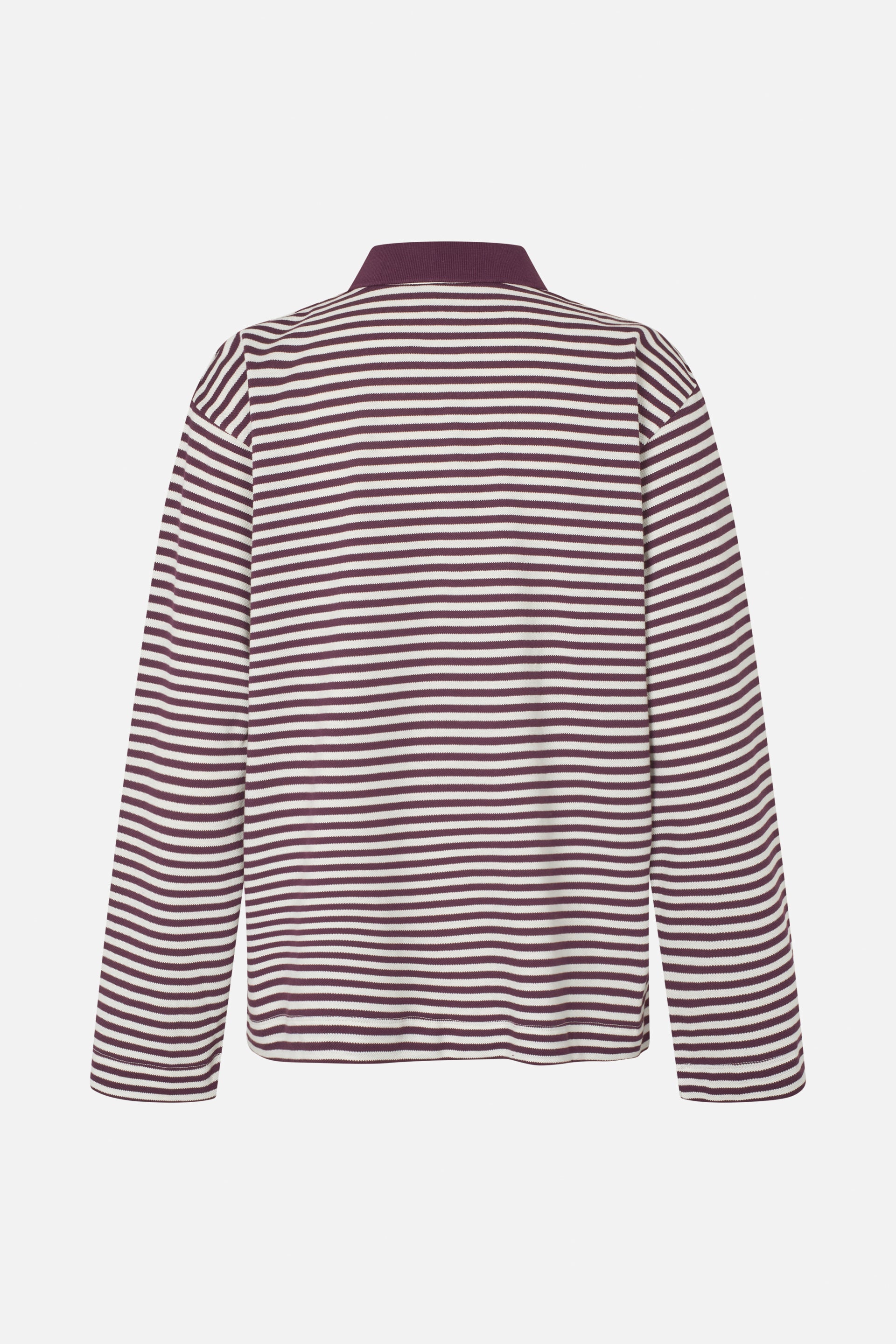 Shop Jeanne Top in Italian Plum Stripe | Worldwide Shipping