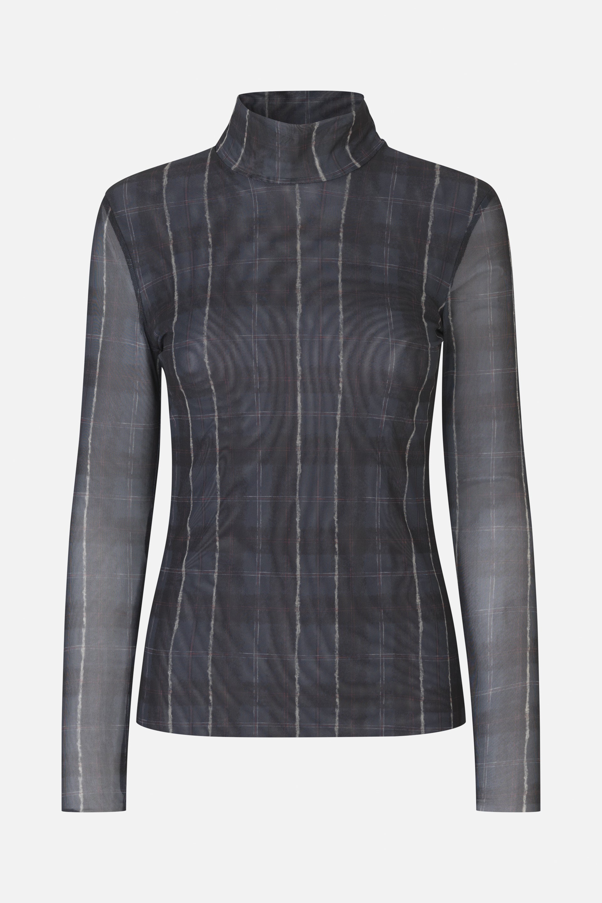 Shop Jodi Top in Navy Check | Worldwide Shipping