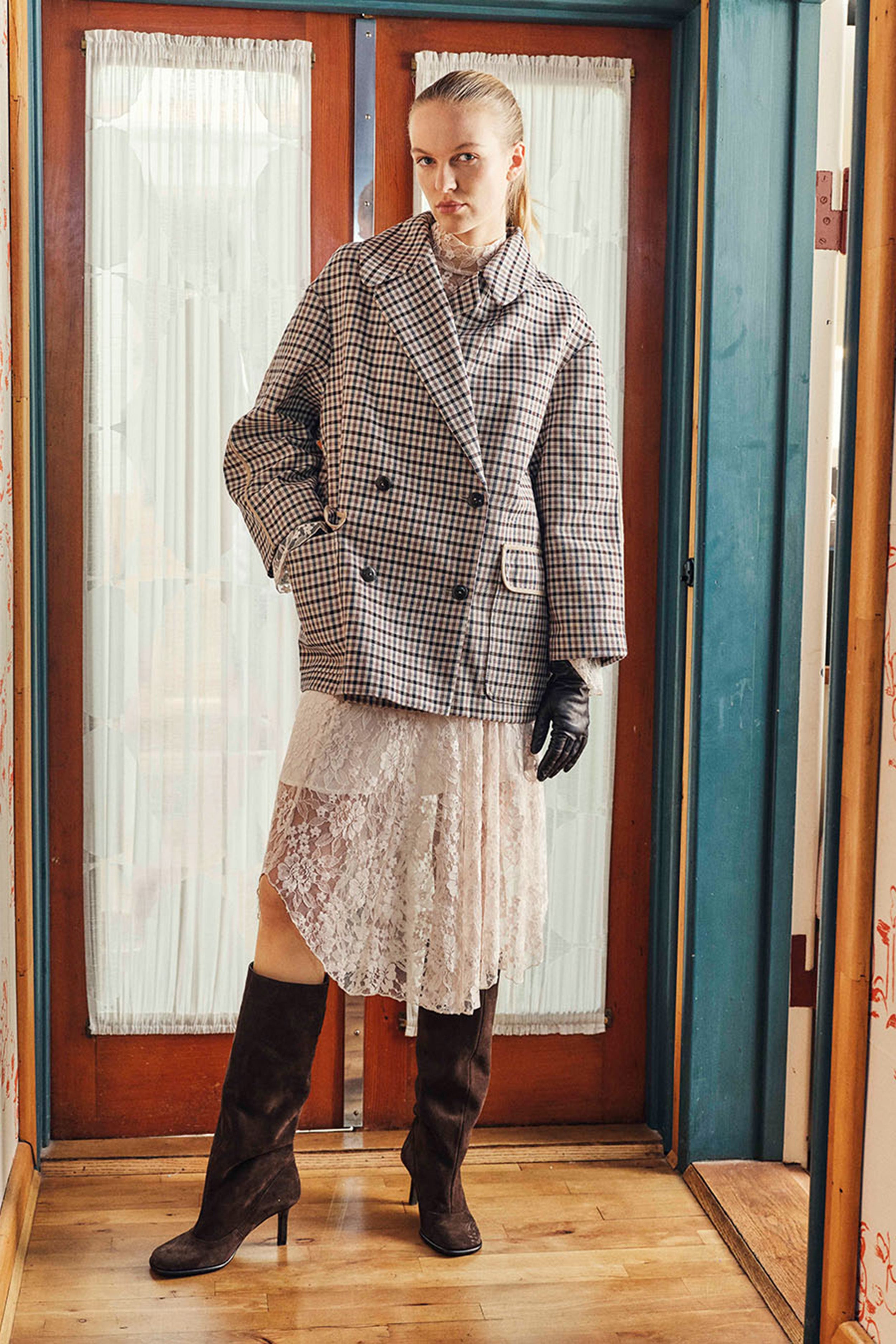 BAUM UND PFERDGARTEN チェック カーディガン senseofplace_ur Winter New Arrivals | December ▽item エリツキ