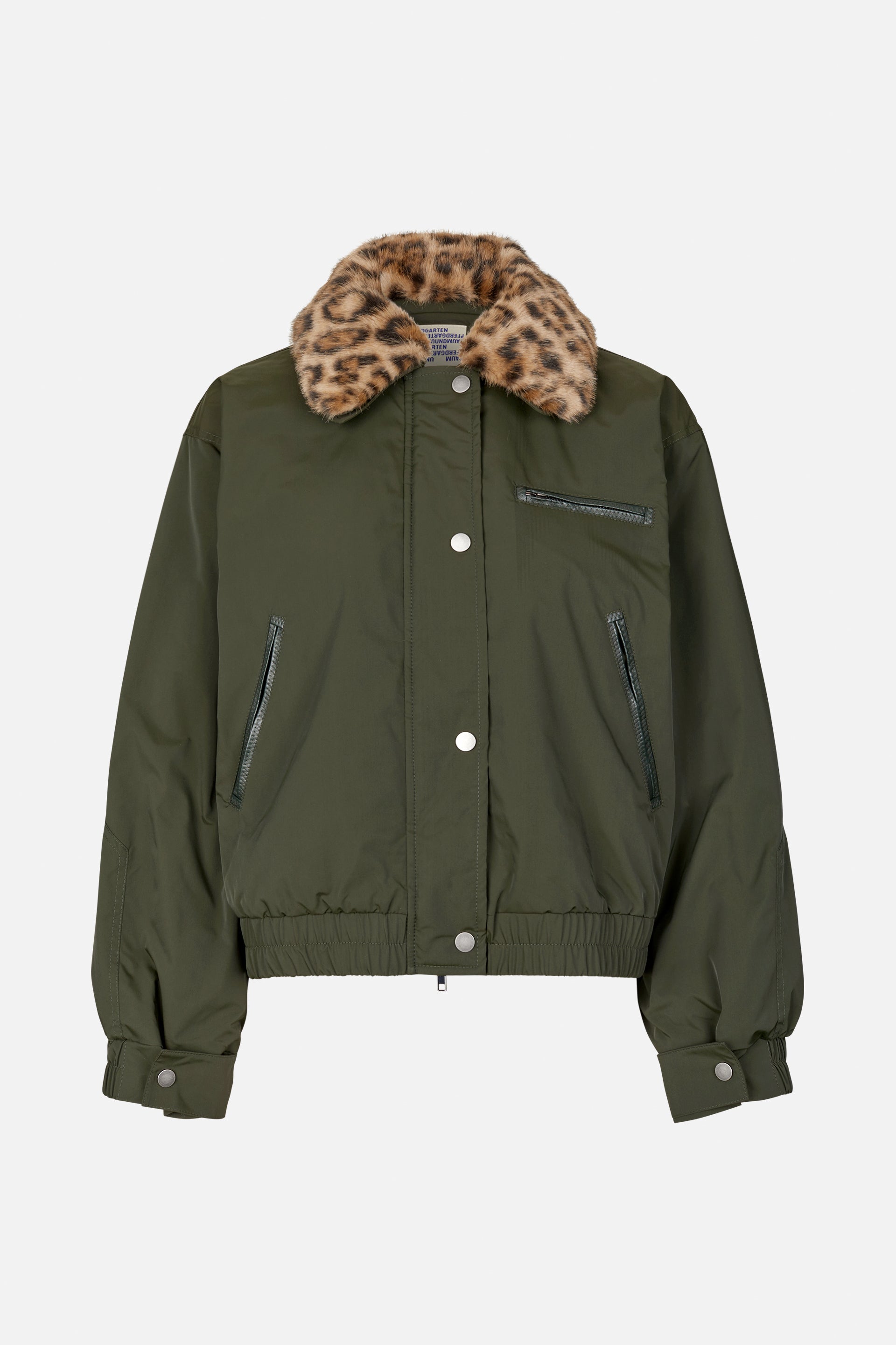 Shop BRONTE JACKET in Rosin Green Leopard | Fast Delivery