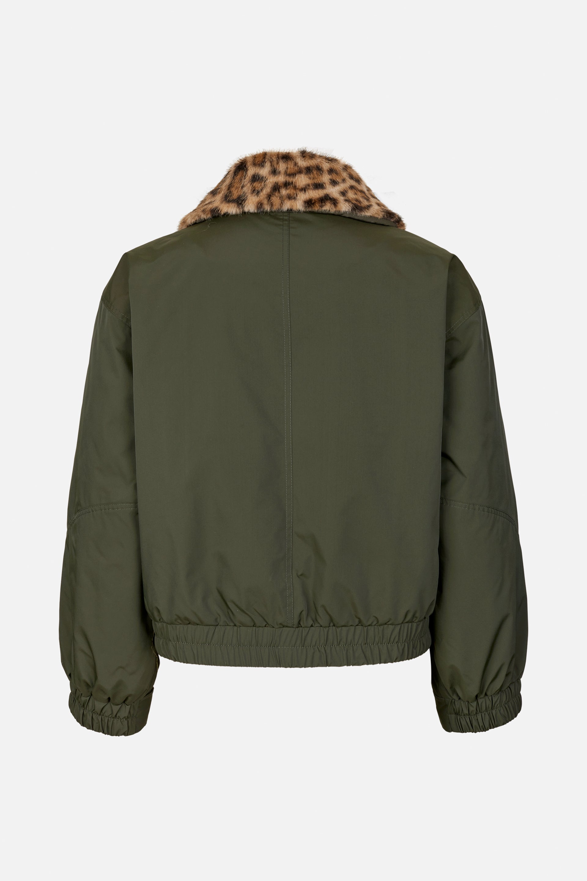 Shop BRONTE JACKET in Rosin Green Leopard | Fast Delivery