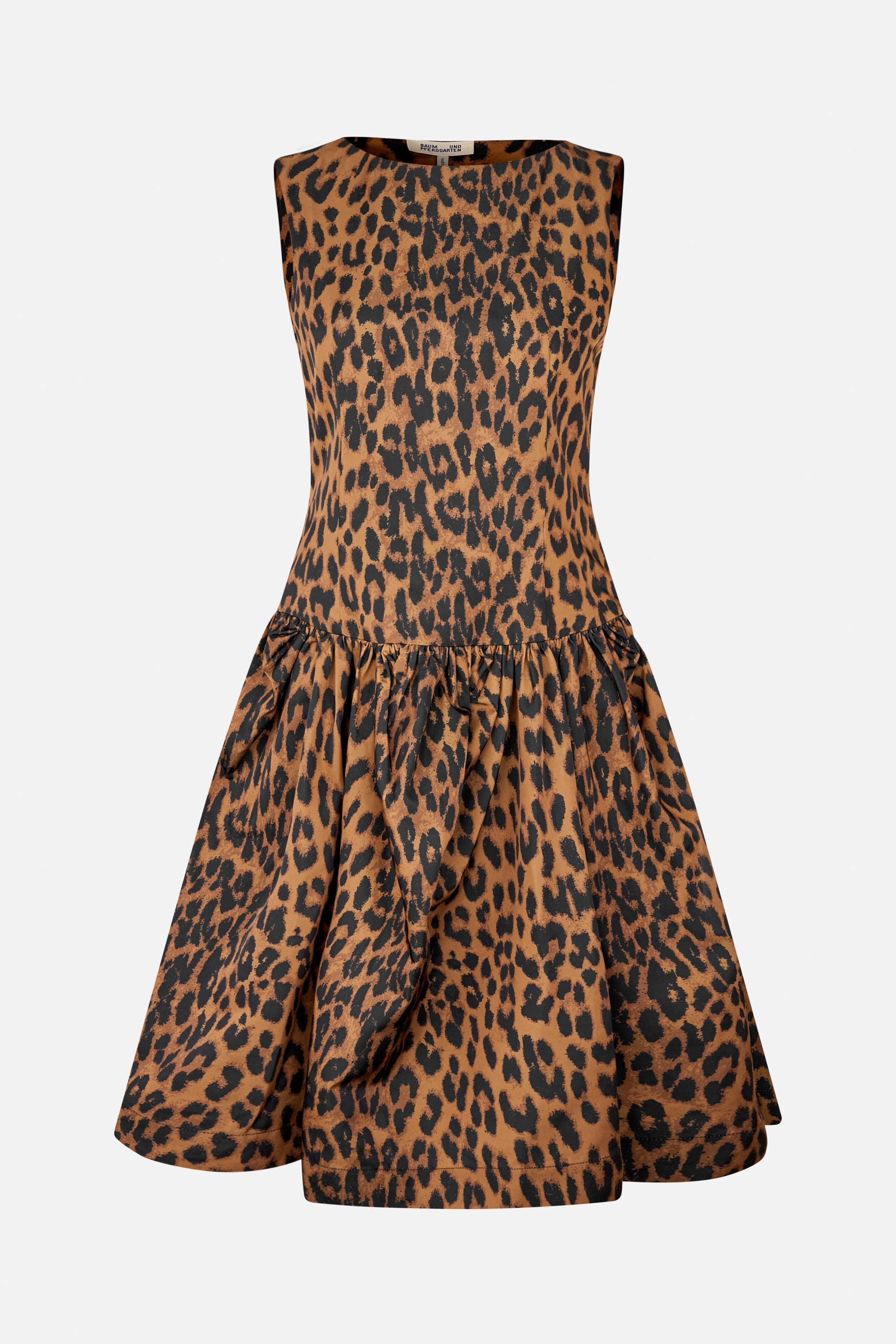 Shop ANEVA DRESS in Dark Brown Leopard | Fast Delivery