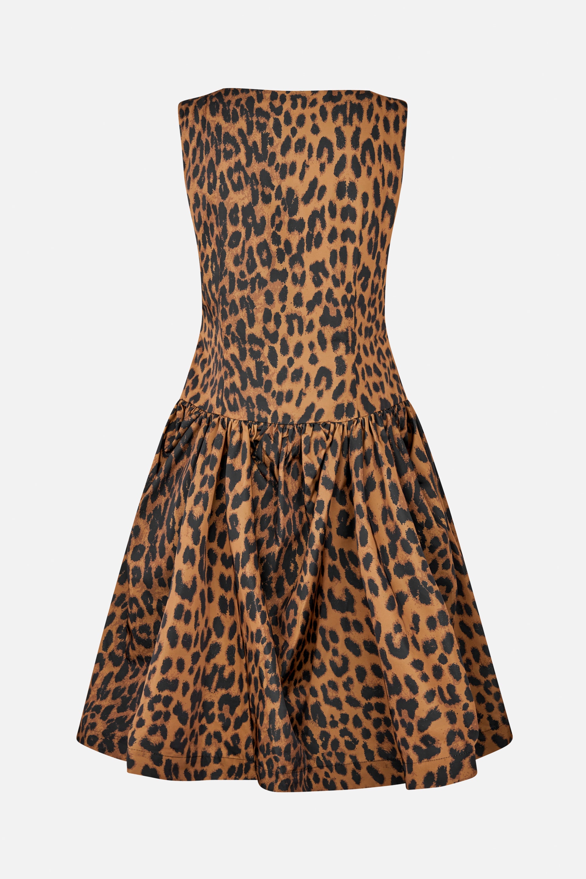 Shop ANEVA DRESS in Dark Brown Leopard | Fast Delivery