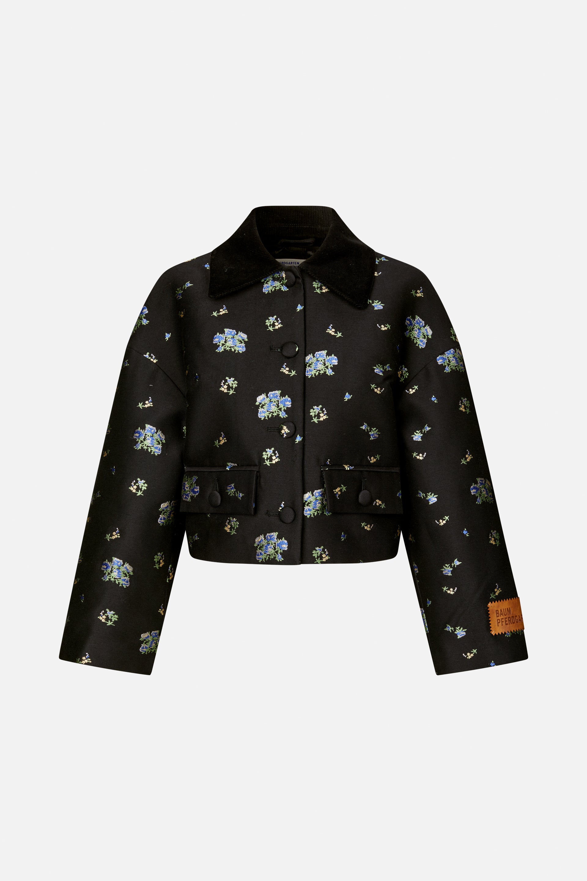 Shop BEBETH JACKET in Black Small Flower | Fast Delivery