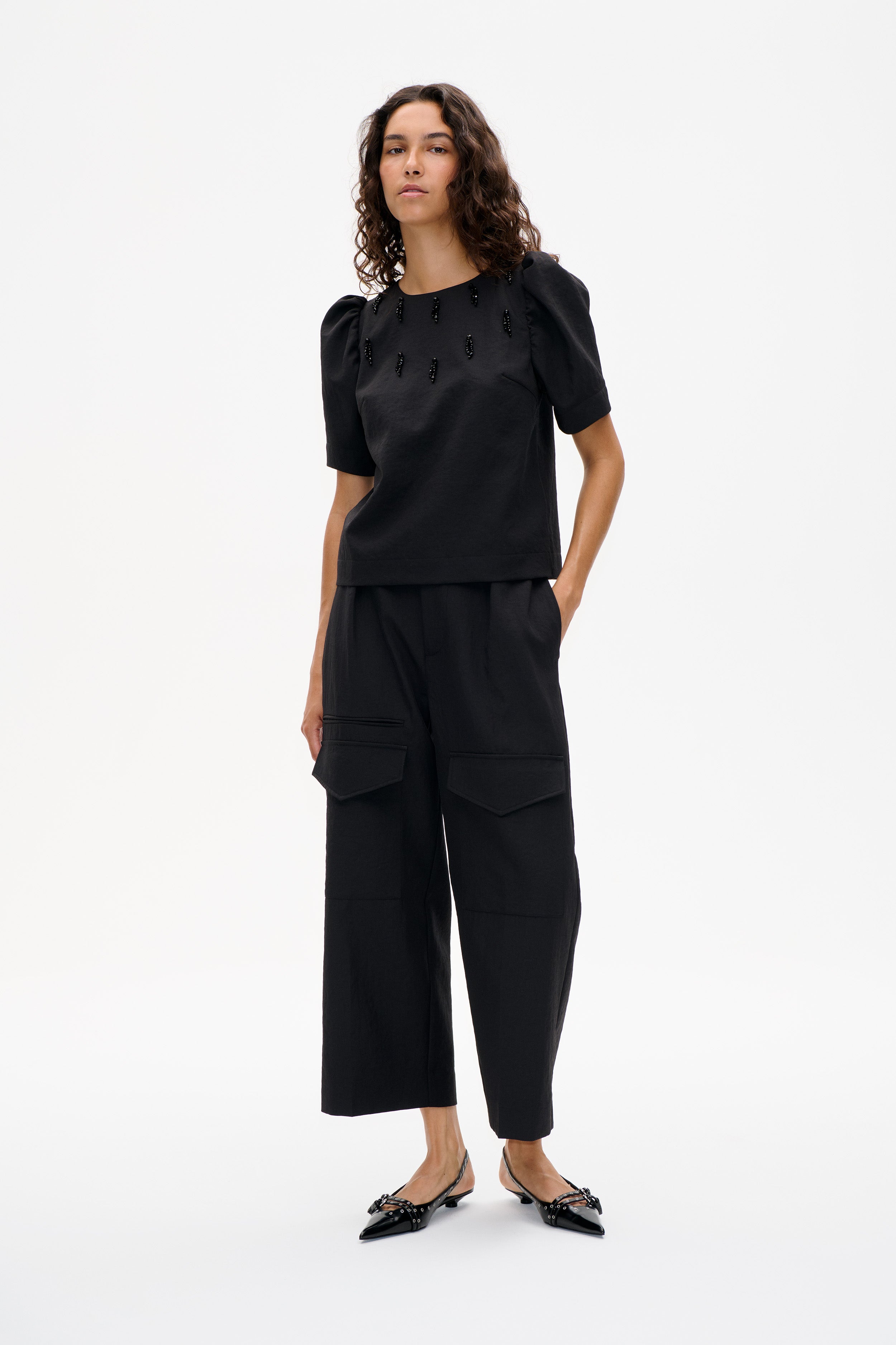 新品　MEER. Prince Sleeve Blouse BLK Shop MINU BLOUSE in Black | Fast Delivery