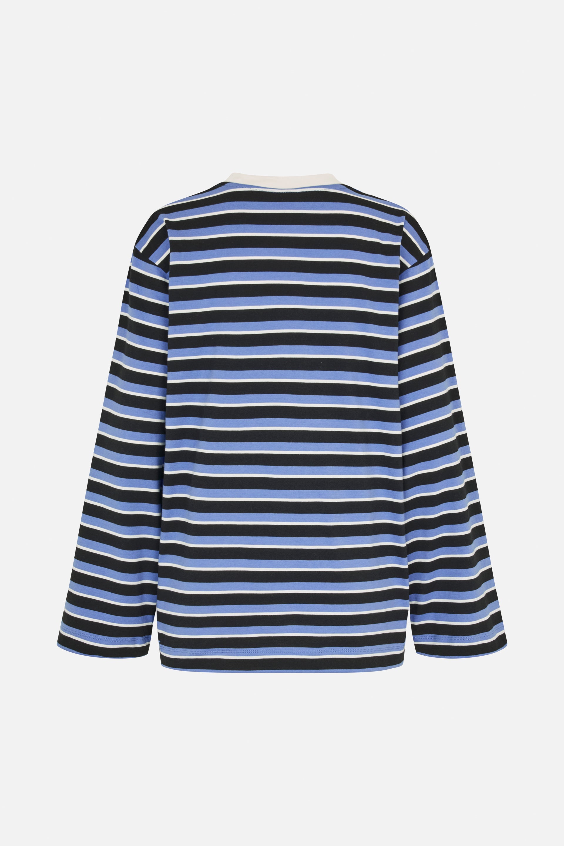 Shop JEEVANA TOP in Blue Black Stripes | Fast Delivery