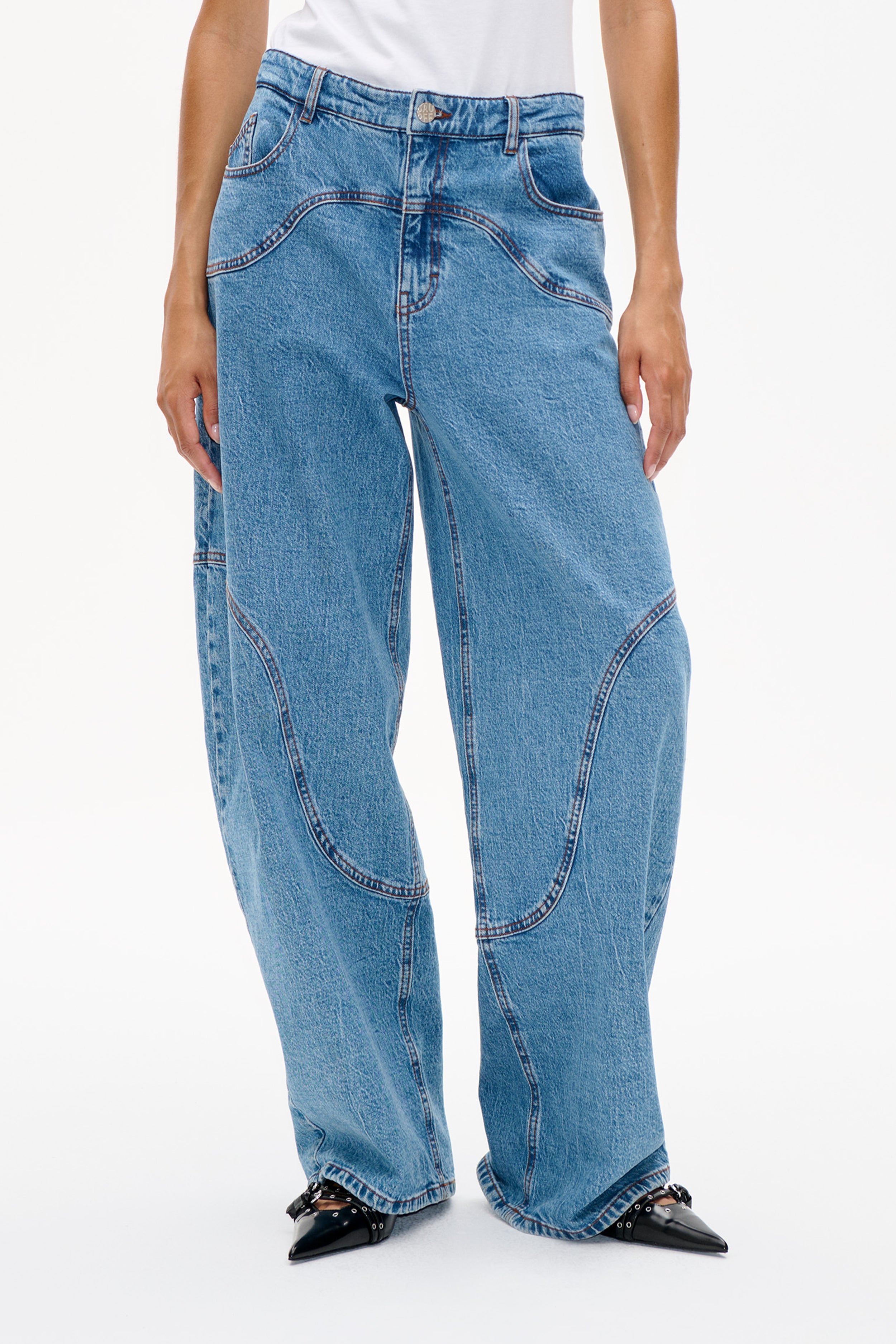 Shop NAPOLEN JEANS in Denim Suede Mix | Fast Delivery