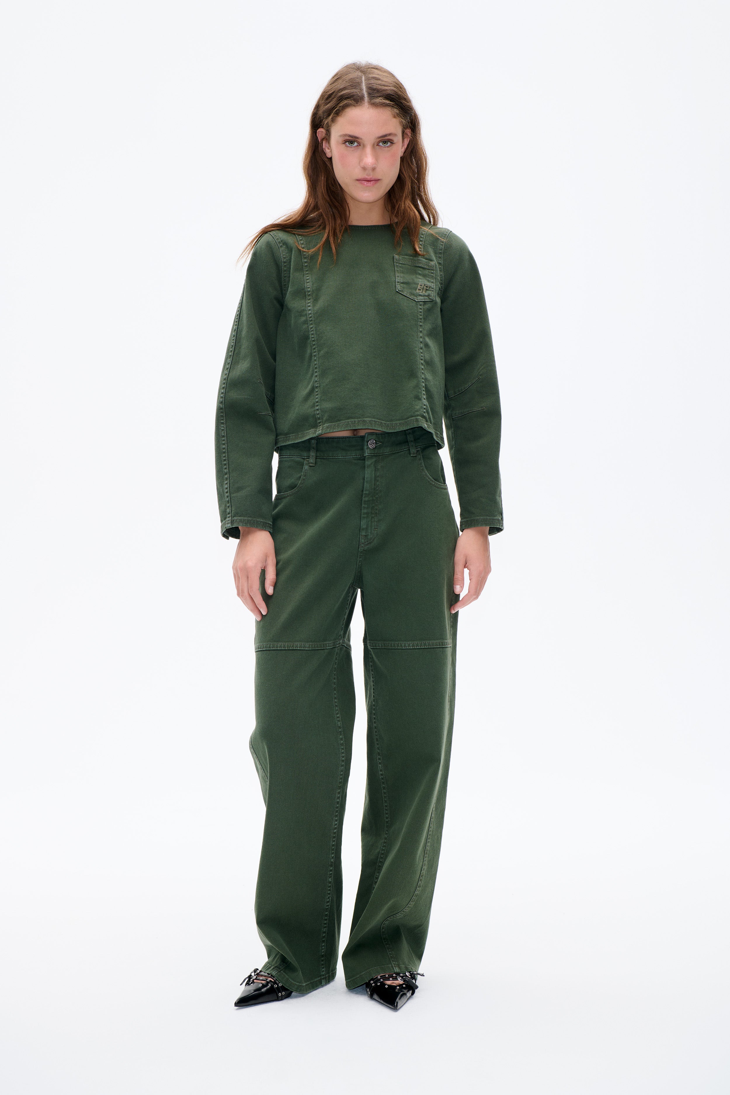 Shop NIKOLIN JEANS in Rosin Green | Fast Delivery