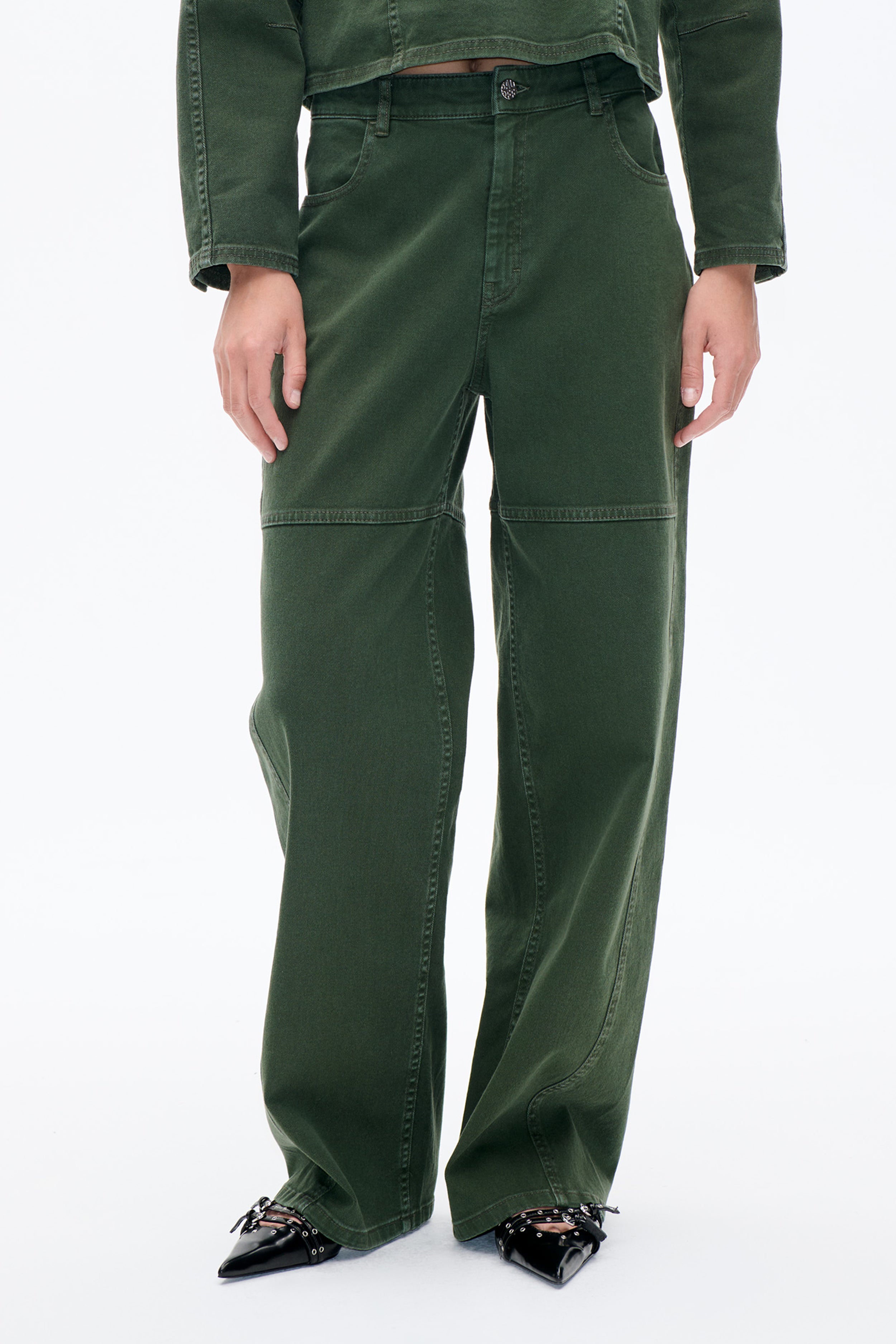 Shop NIKOLIN JEANS in Rosin Green | Fast Delivery