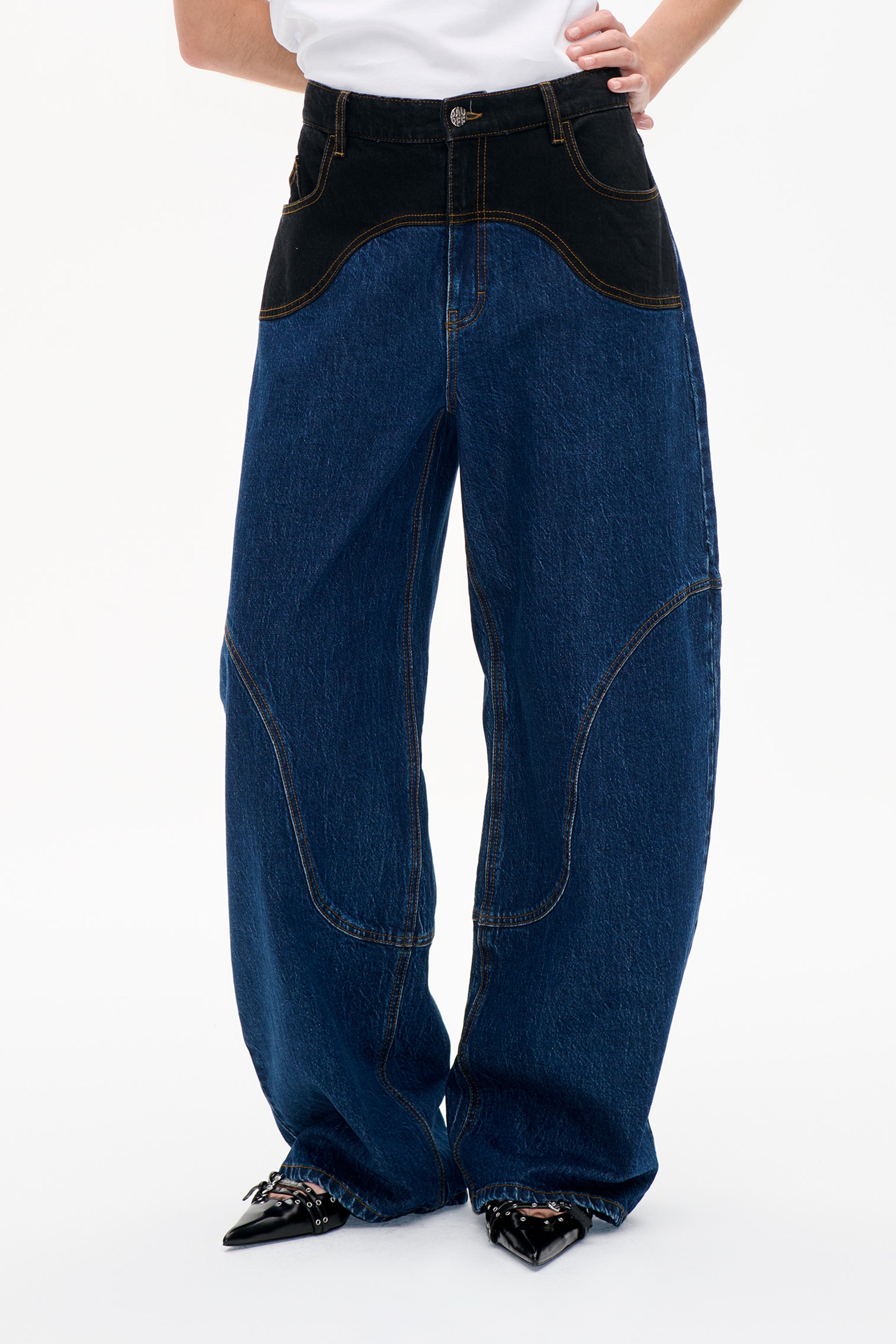 Shop NAPOLEN JEANS in Blue Black Mix | Fast Delivery