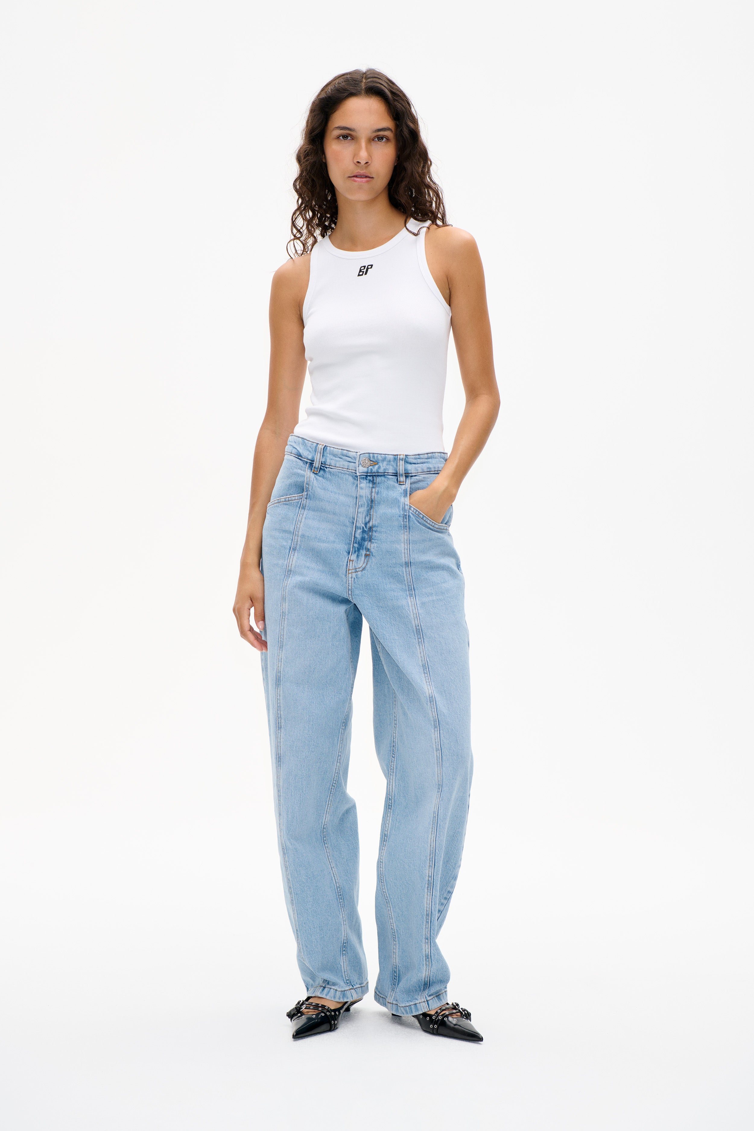 Shop NO 03 JEANS in Washed Light Blue | Worldwide Shipping