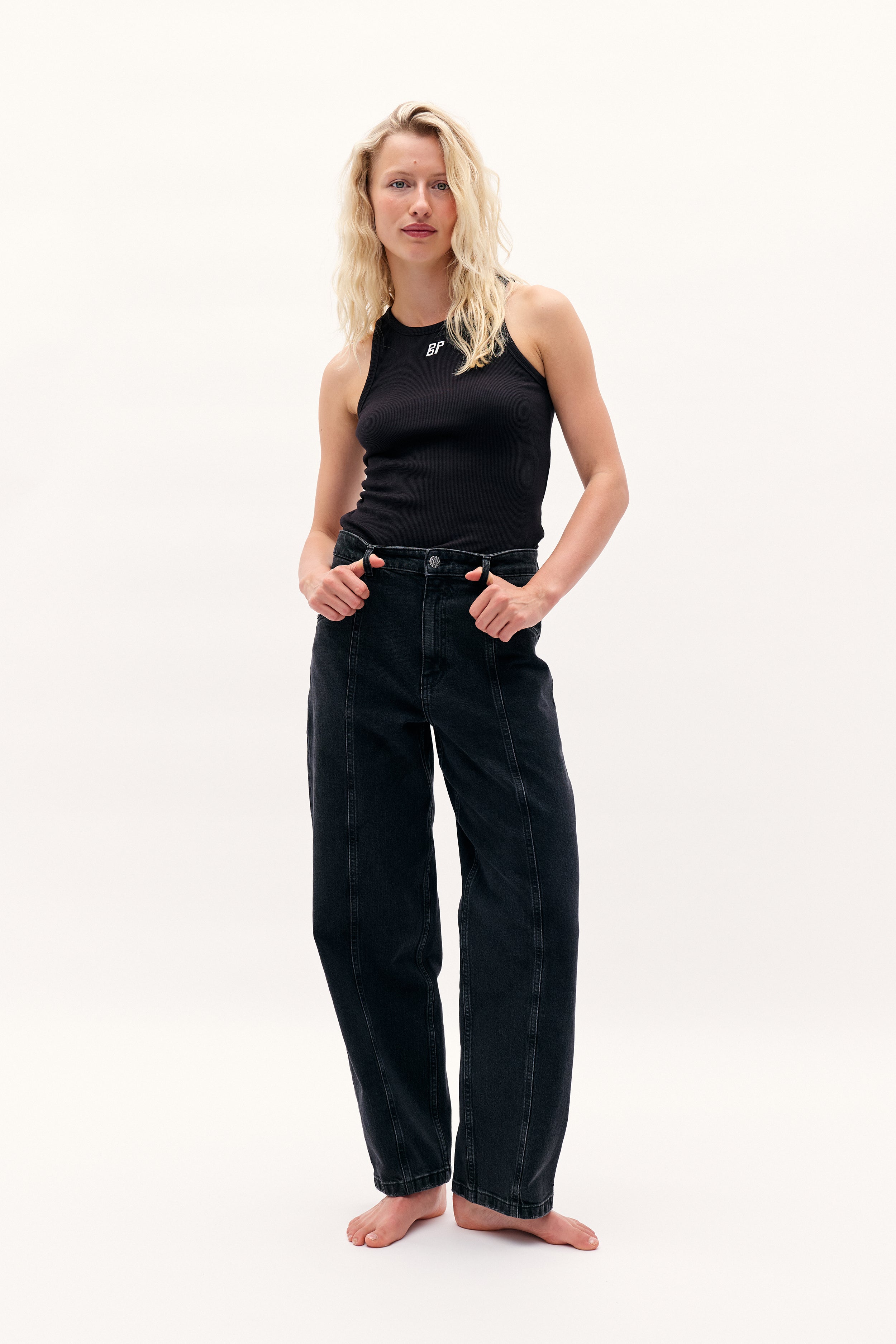 Shop NO 02 JEANS | Black Washed Denim | Worldwide Shipping