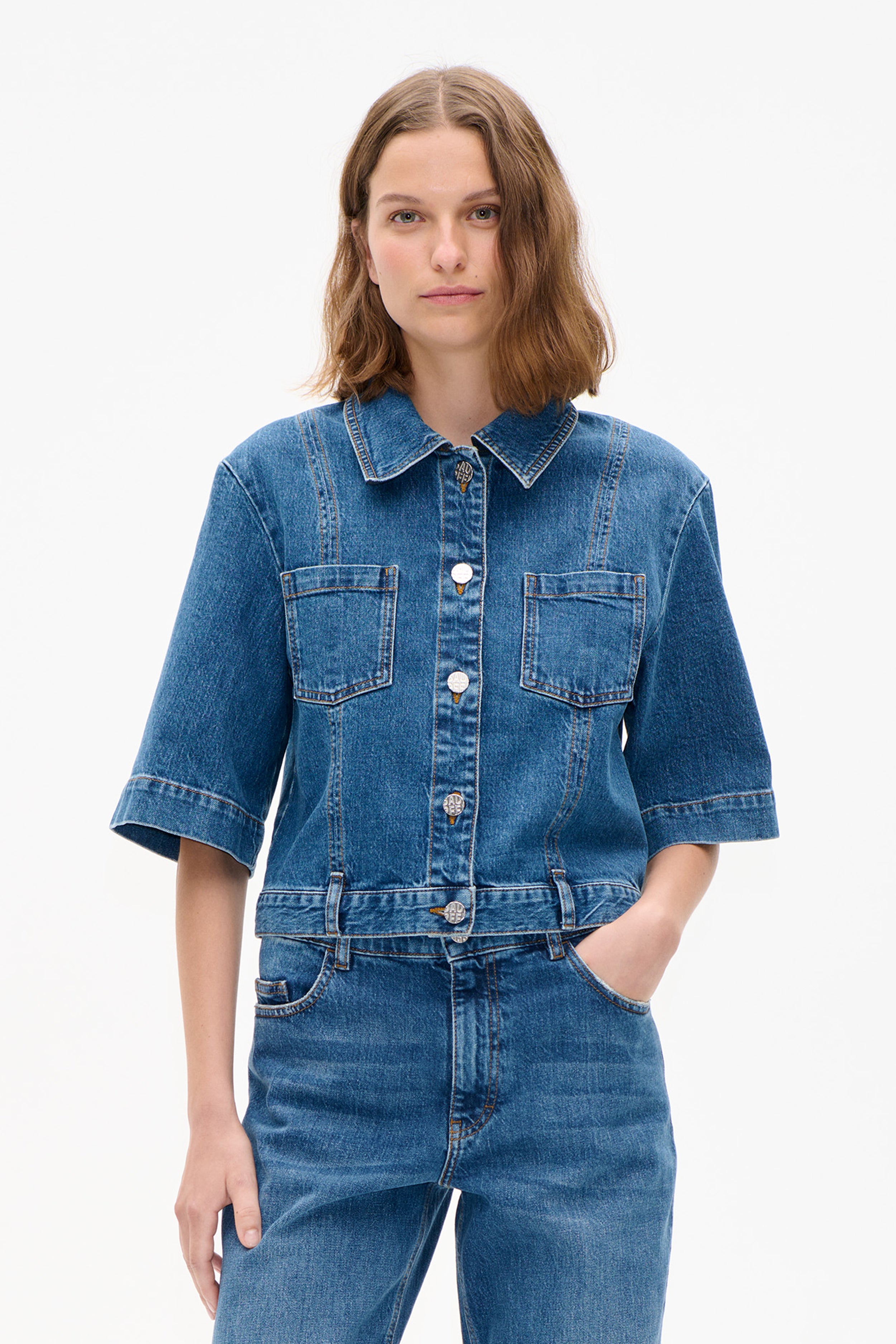 Shop NO 05 SHIRT | Worn Out Blue | Worldwide Shipping