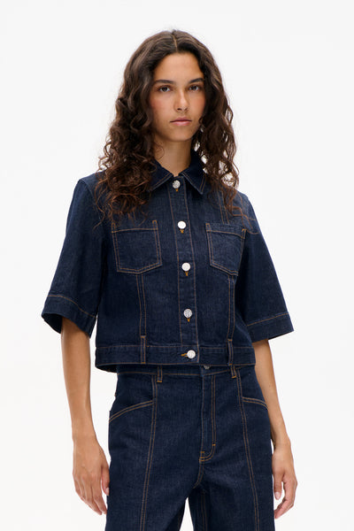 【納豆様3/1購入専用】BAUM UND PFERDGARTEN /デニムBZ Shop NO 05 SHIRT in Dark Blue Rinse | Worldwide Shipping