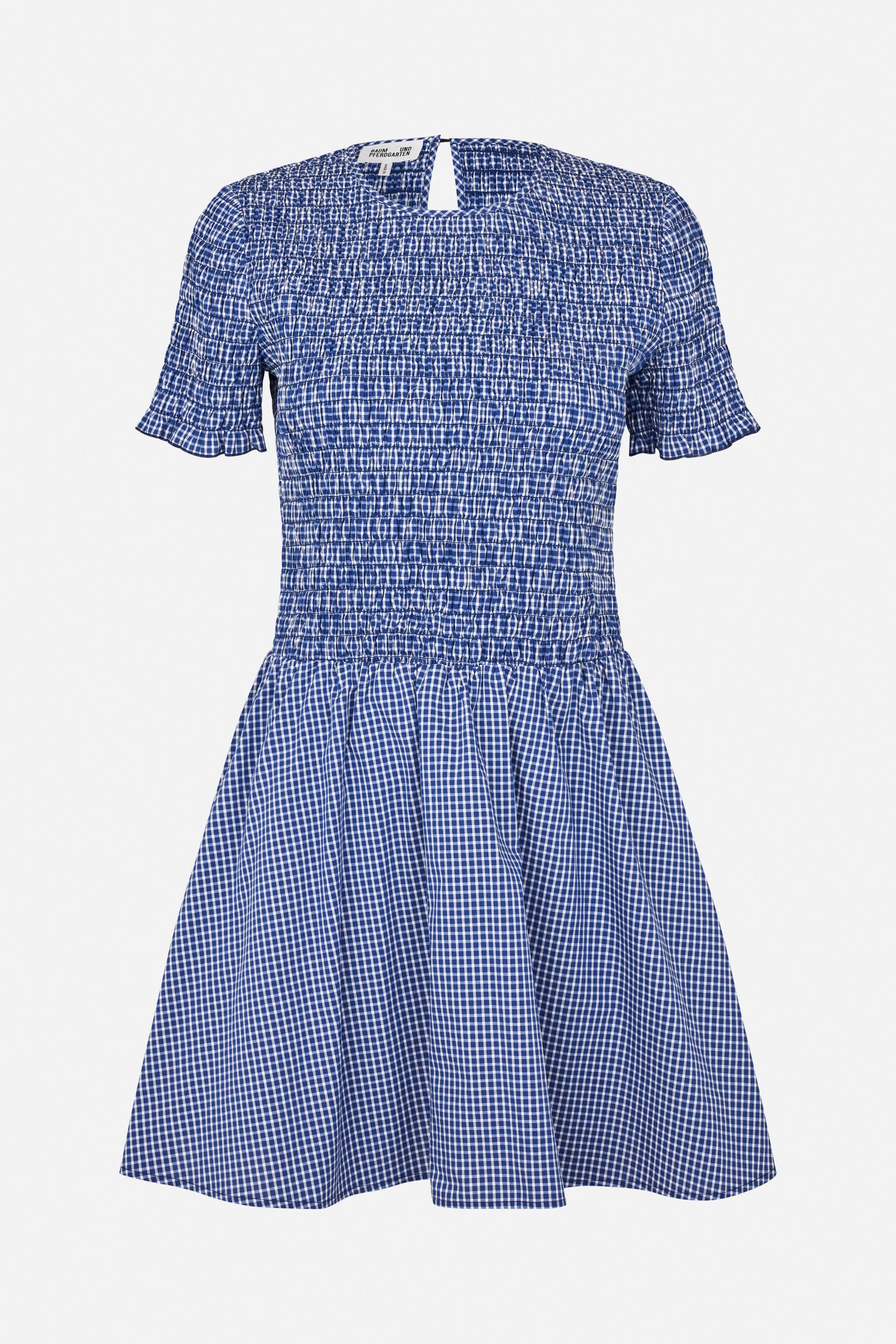 Shop ASSANDRA DRESS in Mini Blue Check | Fast Delivery