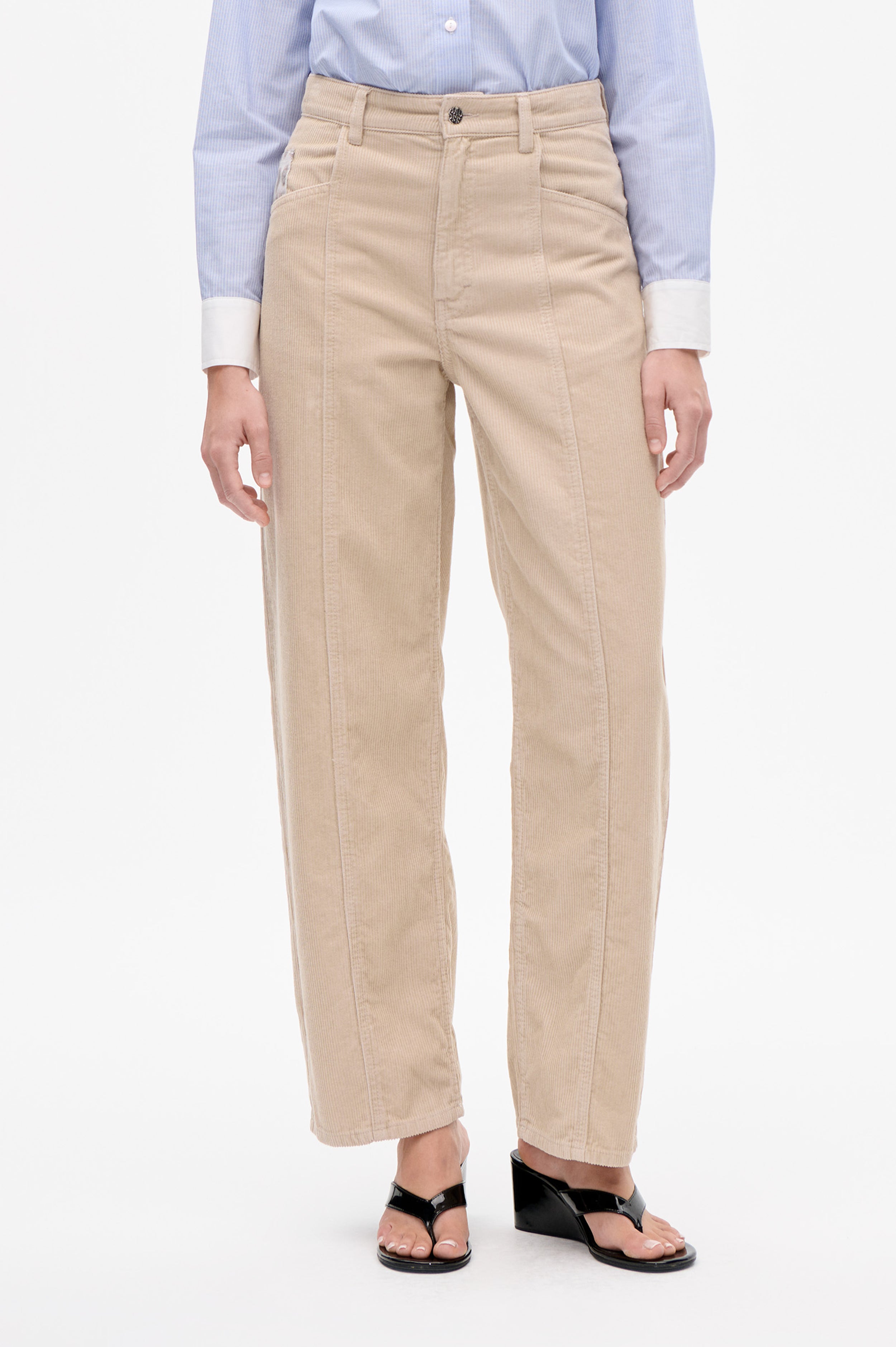 Shop NARA TROUSERS in Leopard Corduroy Mix | Fast Delivery