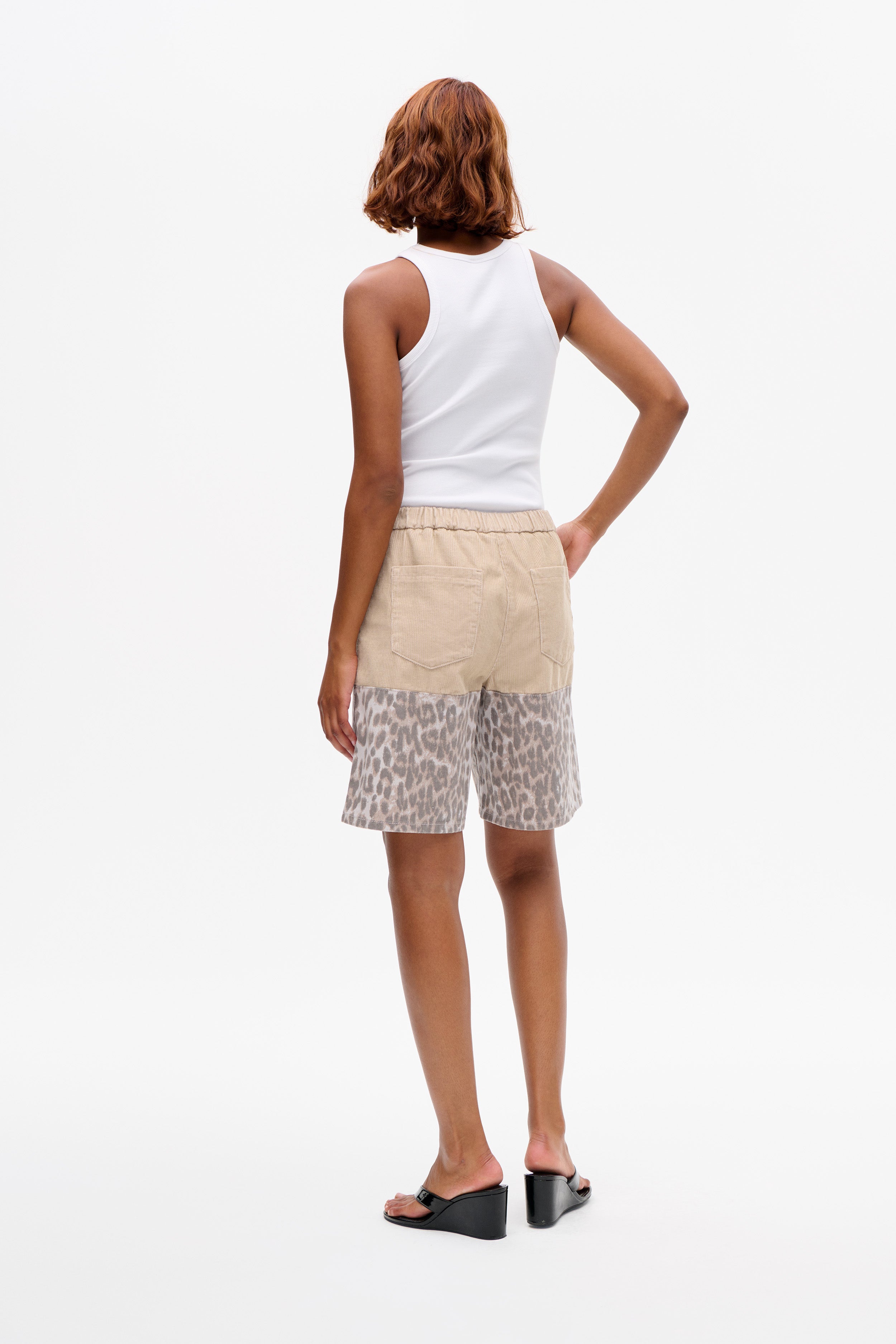 Shop NOALIE SHORTS in Leopard Corduroy Mix | Fast Delivery