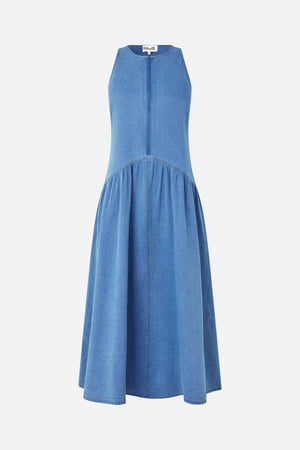 denim dress fast shipping Diesel 3/4 Sleeve Snap Button Cotton denim dress womens small