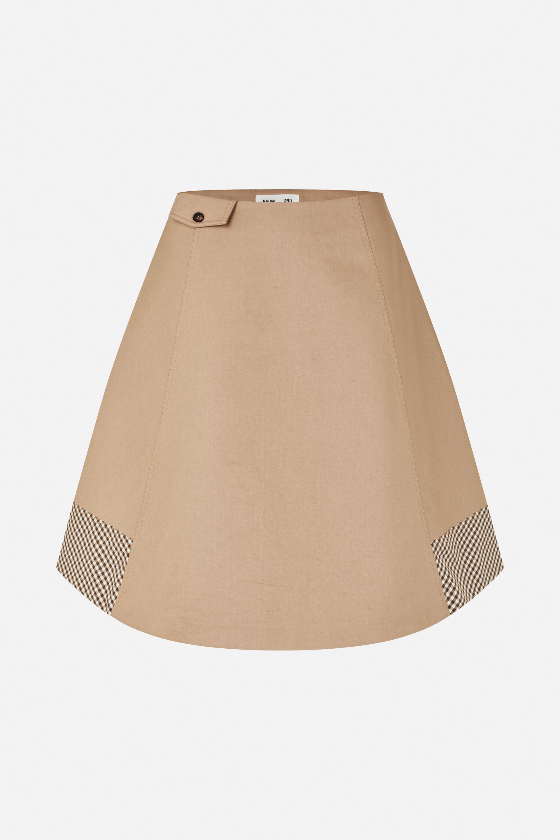 Shop SIV SKIRT in Portabella Camel Check | Fast Delivery