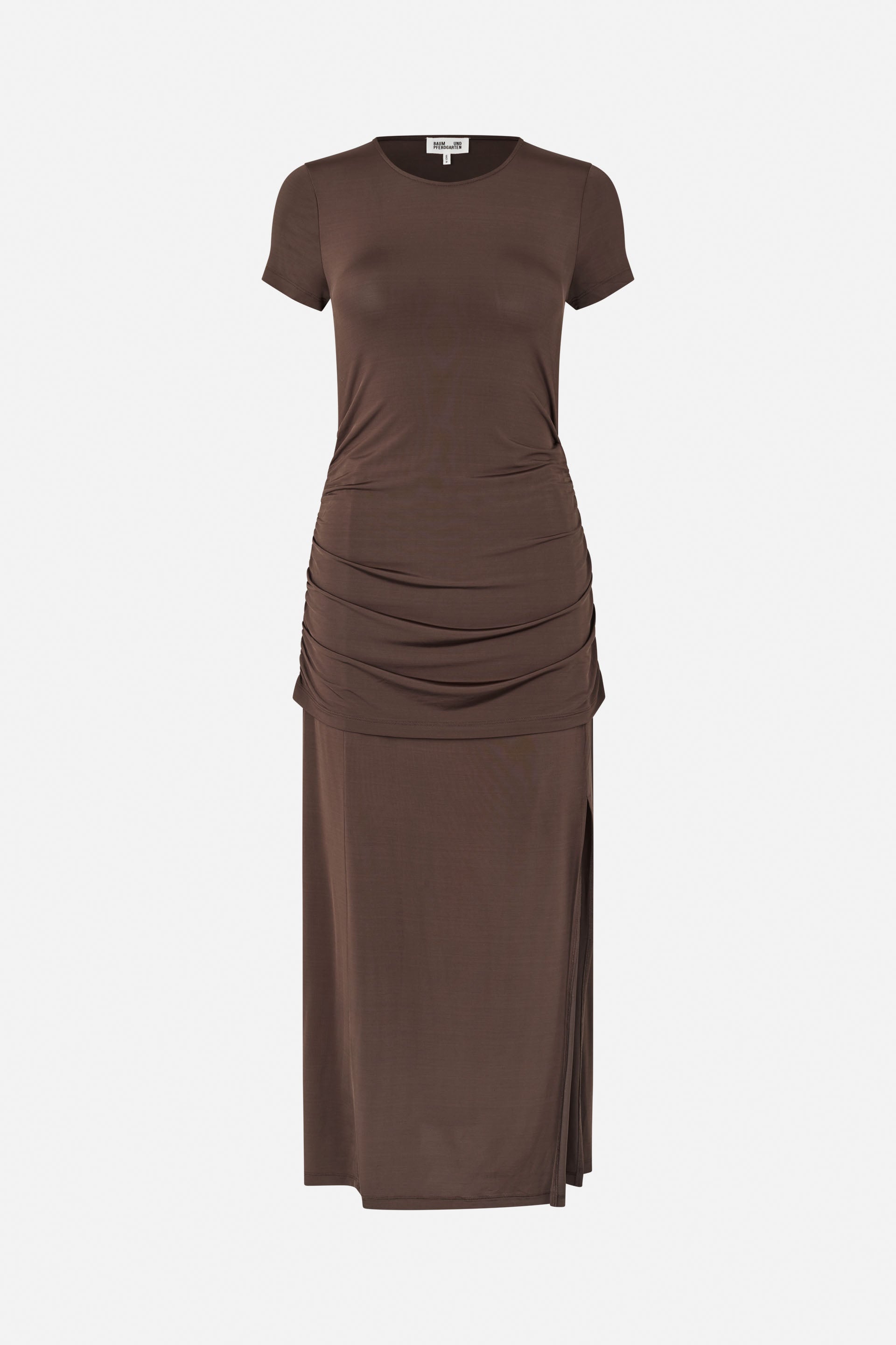 Shop JULE DRESS in Hot Fudge | Worldwide Shipping