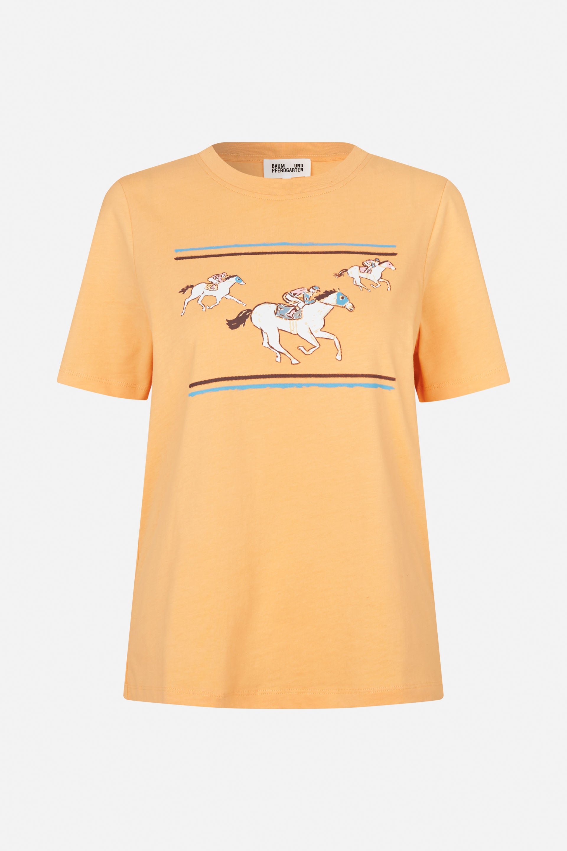 *7/27まで* 即完売　BAUM UND PFERDGARTEN トップス Shop JAWO T-SHIRT in Buff Orange | Worldwide Shipping