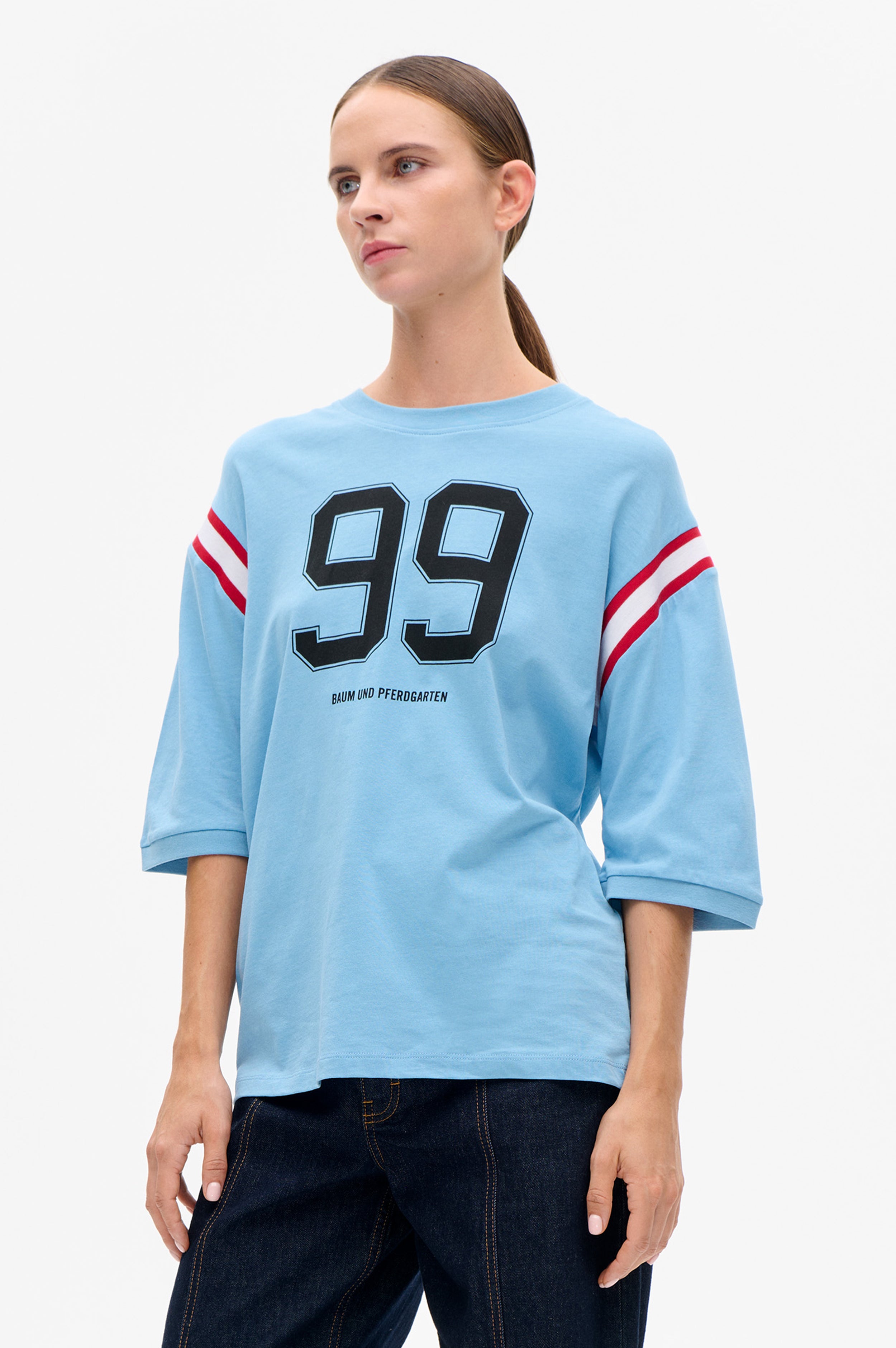 *7/27まで* 即完売　BAUM UND PFERDGARTEN トップス Shop JULY TOP in Dusk Blue | Worldwide Shipping