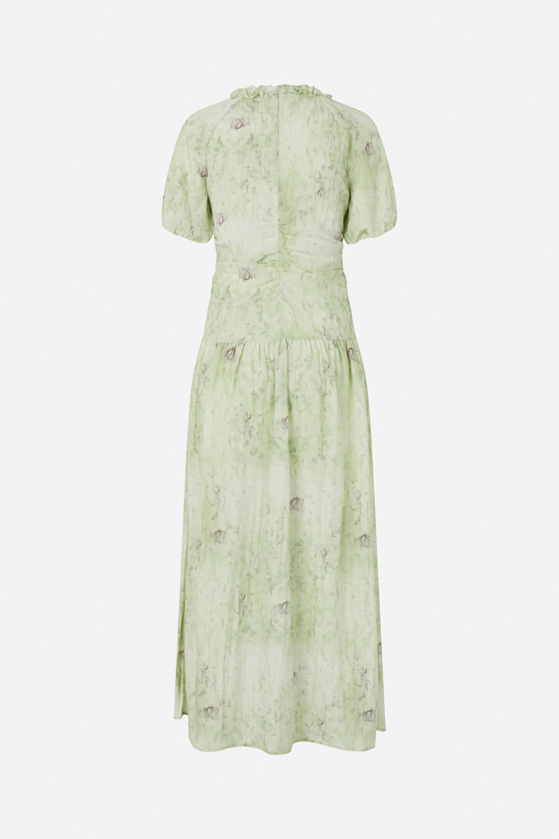 Shop ABELLINE DRESS in Distorted Green Flower | Fast Delivery