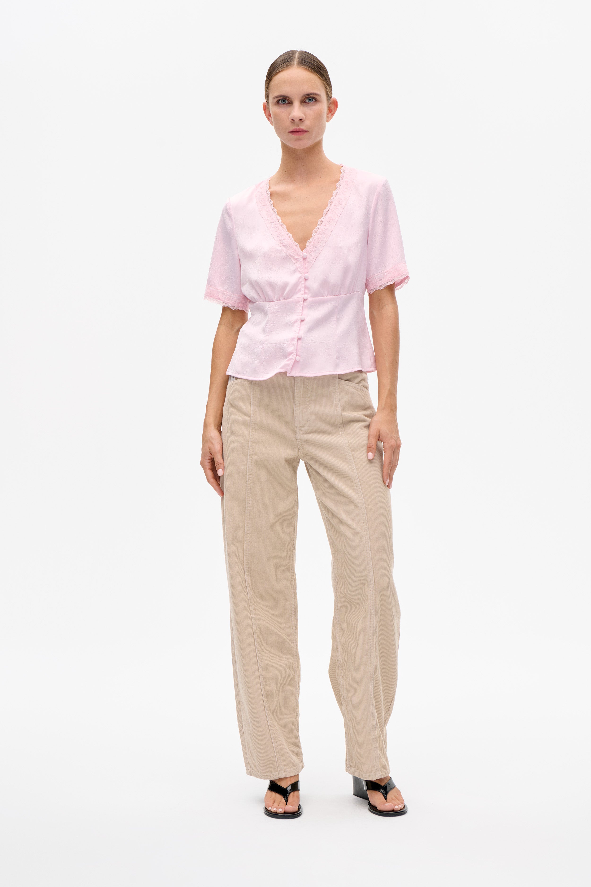 Shop MELONIE BLOUSE in Parfait Pink | Worldwide Shipping