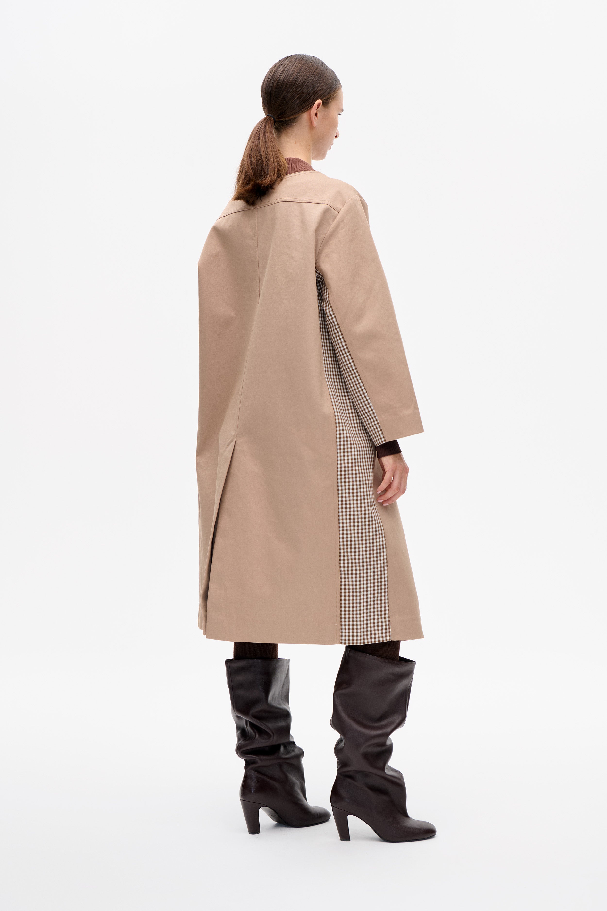 Shop DAGNY COAT in Portabella Camel Check | Fast Delivery