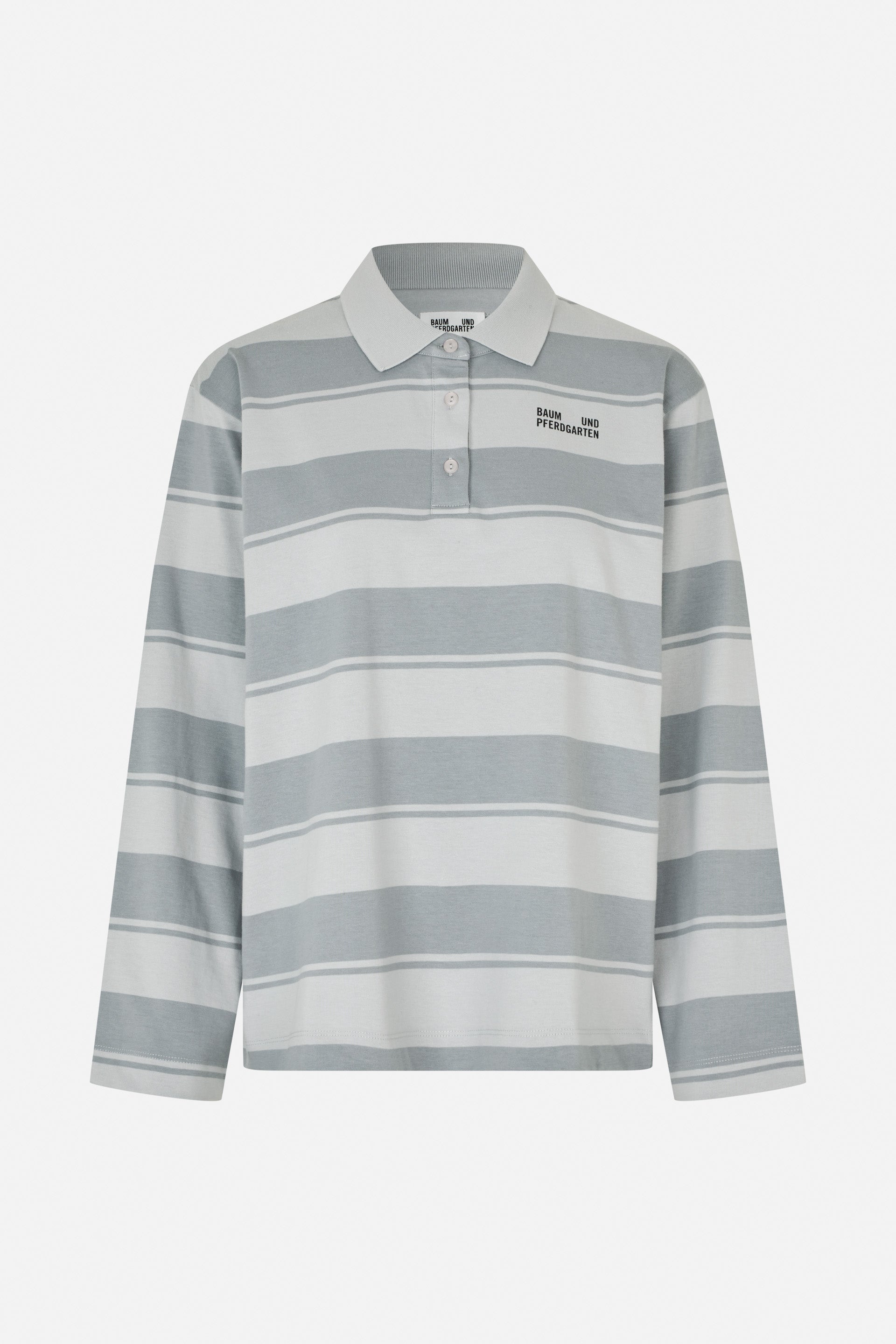 Shop JEANNE TOP in Grey Polo Stripes | Fast Delivery