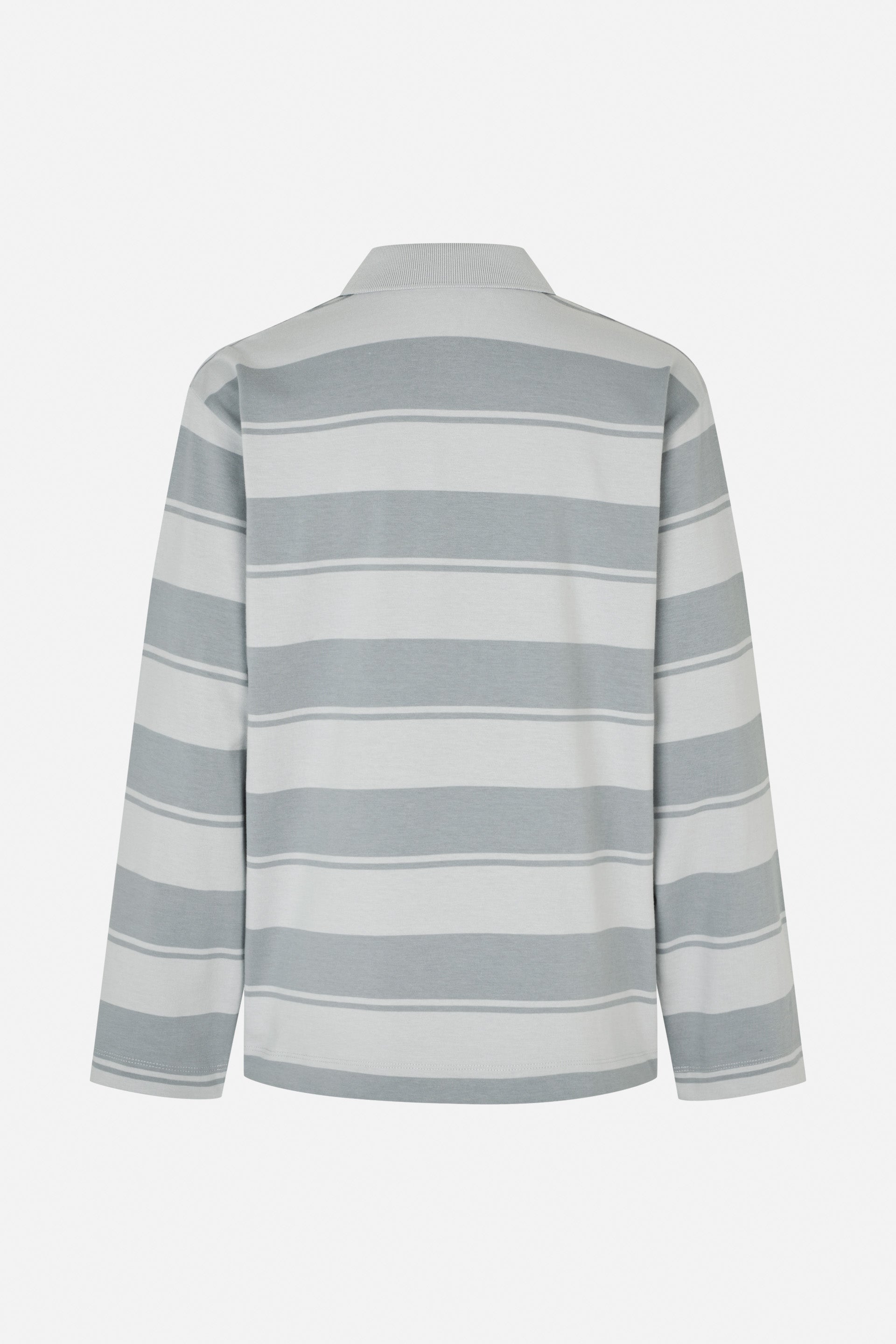 Shop JEANNE TOP in Grey Polo Stripes | Fast Delivery