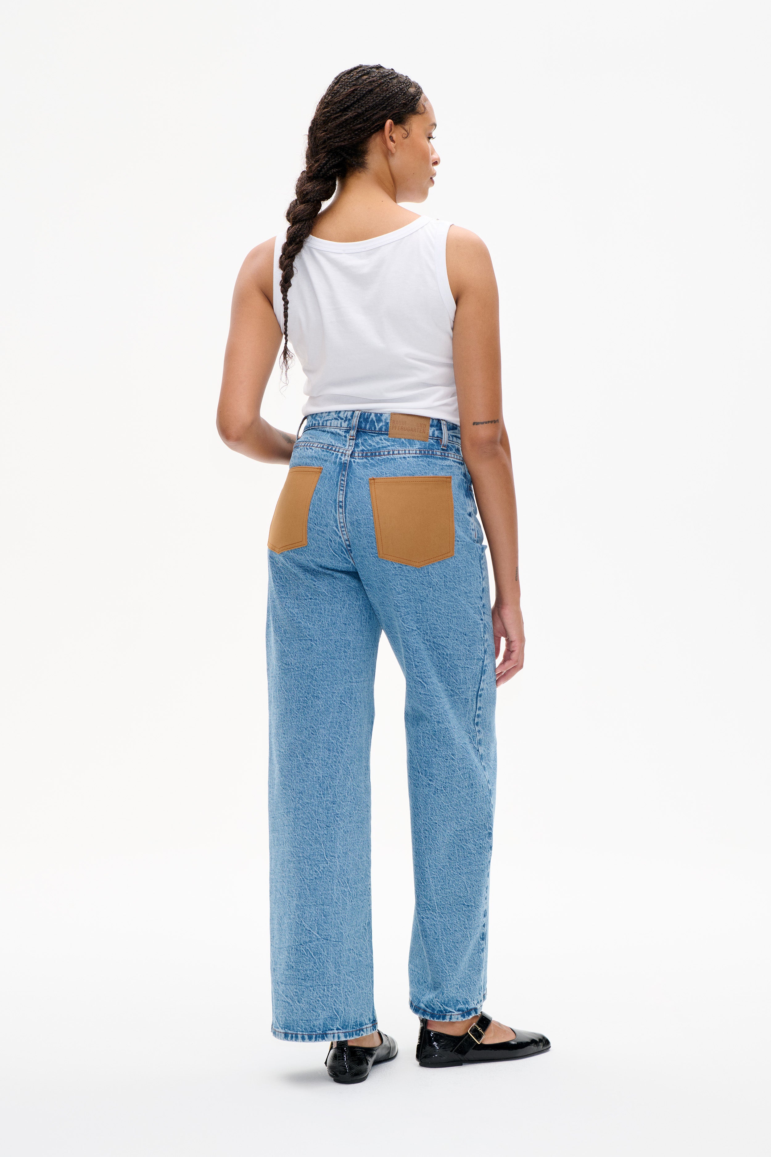 Shop NINI JEANS in Denim Suede Mix | Fast Delivery