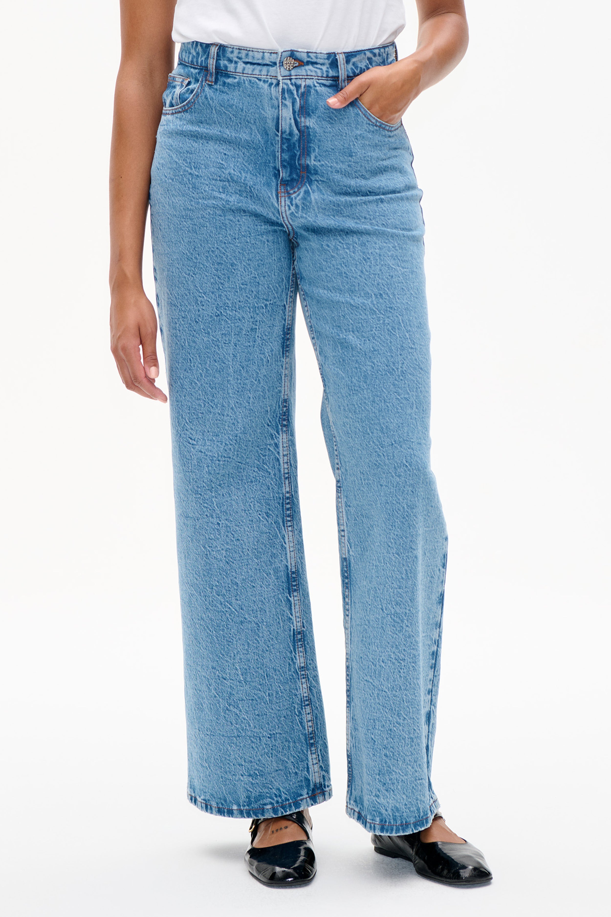 Shop NINI JEANS in Denim Suede Mix | Fast Delivery